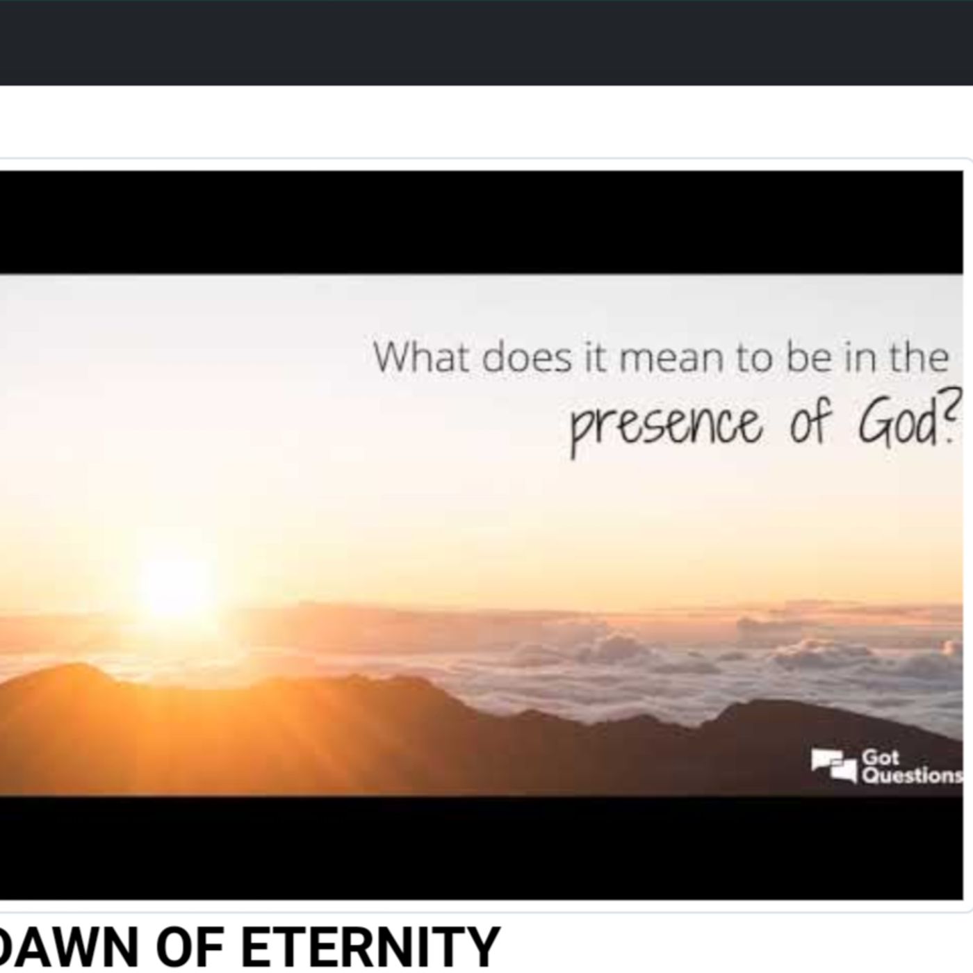 DAWN OF ETERNITY episode artwork