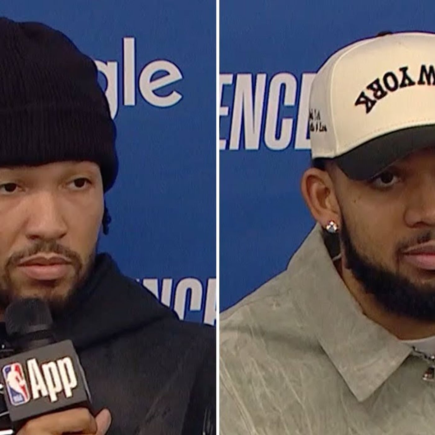 Jalen Brunson & Karl-Anthony Towns Talk Knicks Game 3 Comeback vs. Pacers _ 2025 NBA Playoffs episode artwork