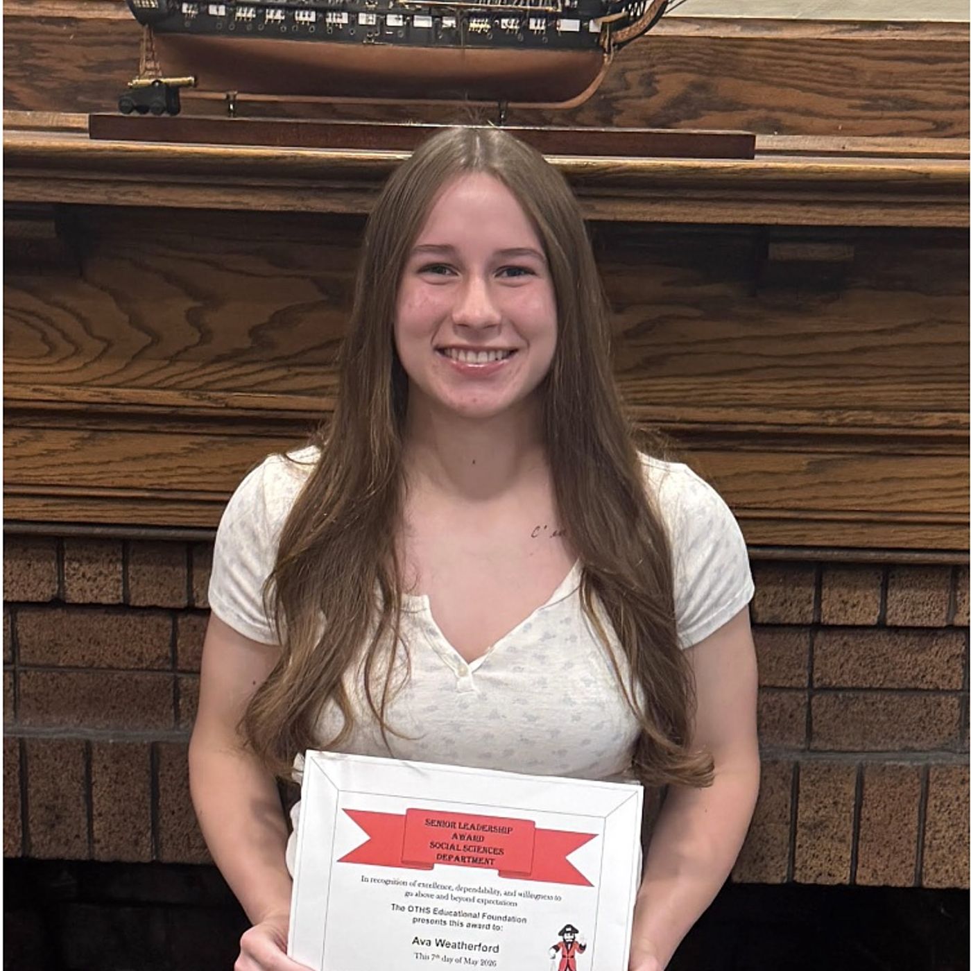 Ava Weatherford receives OTHS May Student of the Month Leadership Award episode artwork
