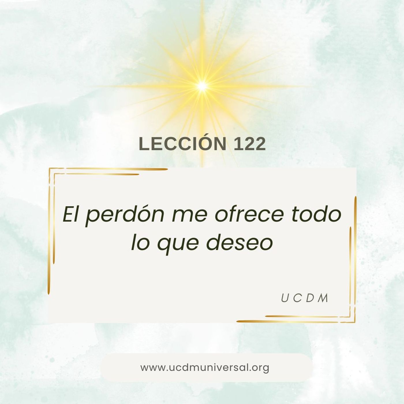 UCDM Universal LECCIÓN DEL DÍA