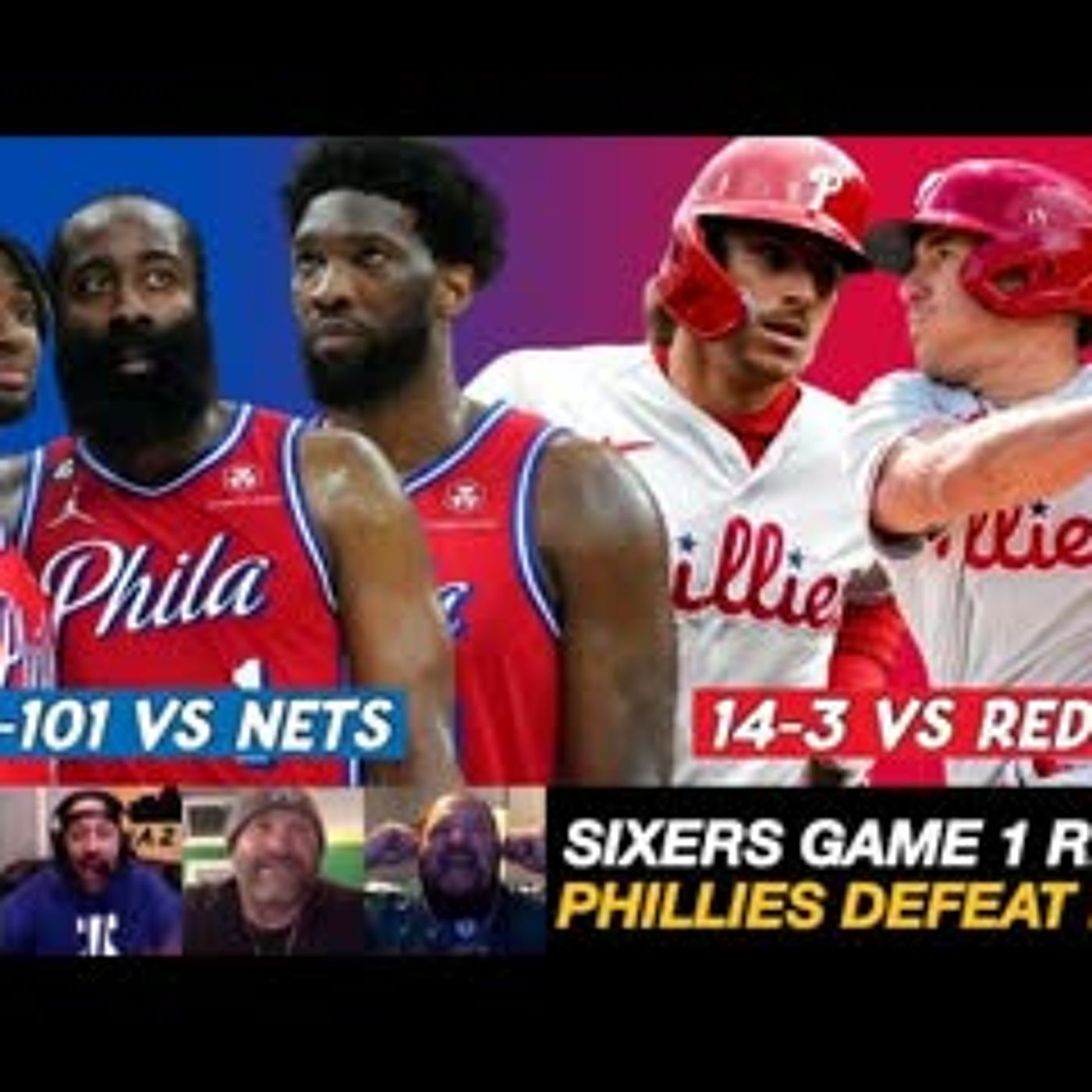 Sixers vs Nets GAME 1 BREAKDOWN | Philadelphia Phillies DEFEAT Cincinnati Reds 14-3 episode artwork