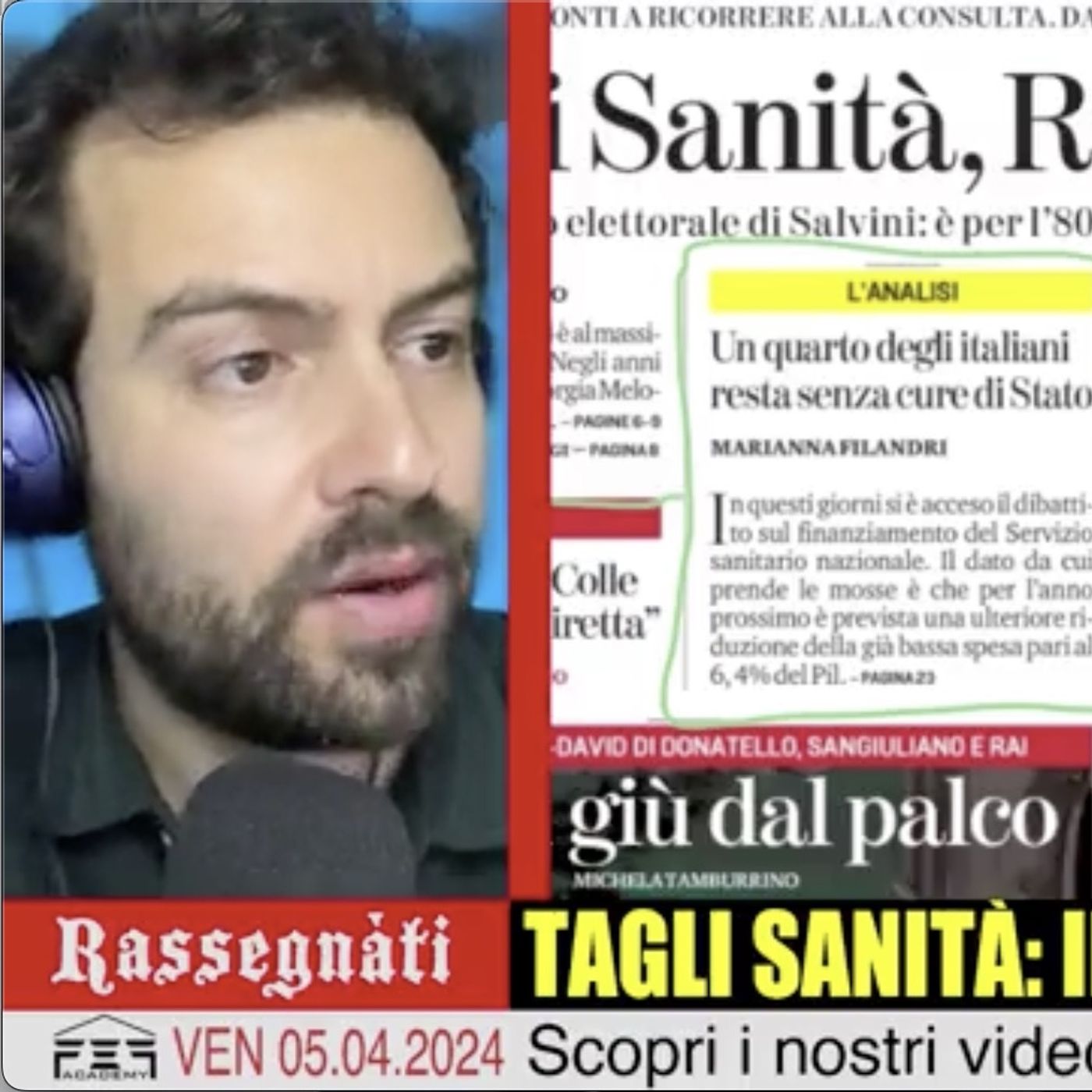 🌬️ TAGLI SANITÀ: IPOCRISIA, PORTALI VIA - Rassegnàti 05/04/2024 episode artwork