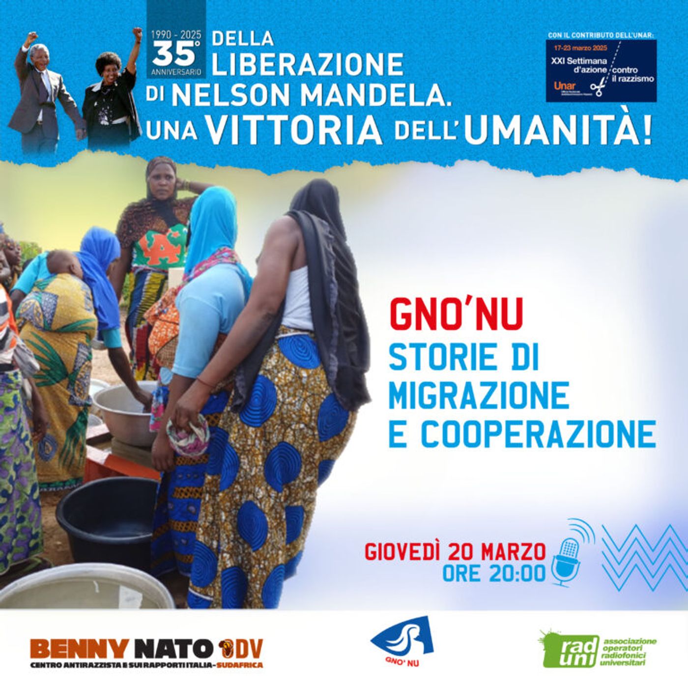 35° della liberazione di Nelson Mandela - Gno'Nu