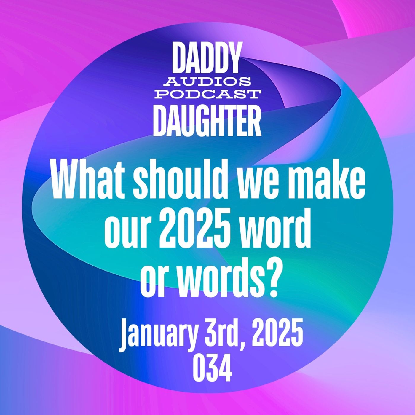 What should our word or words for 2025 be? - 034 episode artwork