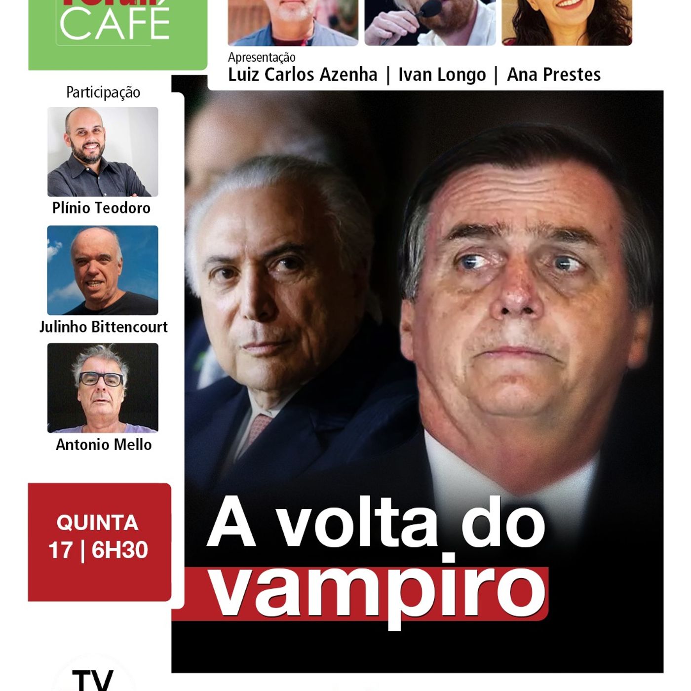 "Porta-voz" de Temer trai Bolsonaro e organiza motim contra anistia dentro do PL | Fórum Café | 17.4