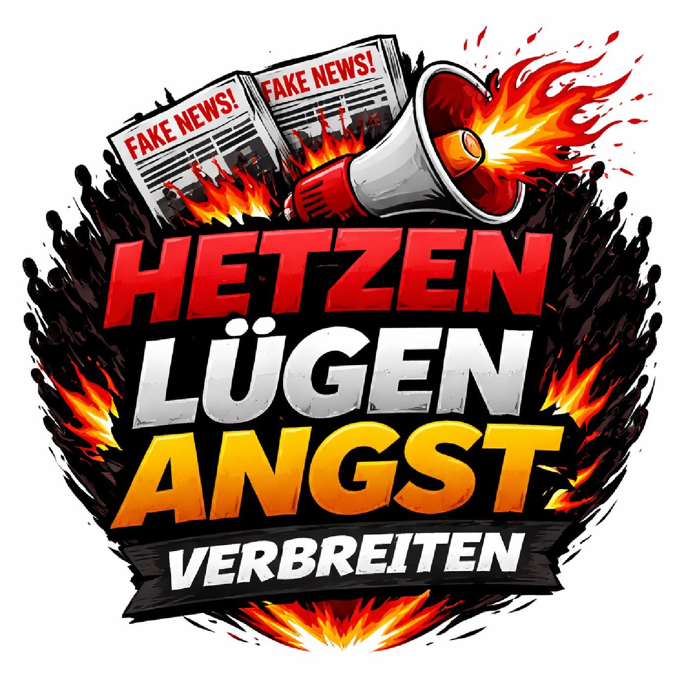 Hetze Lügen Angst Verbreitung