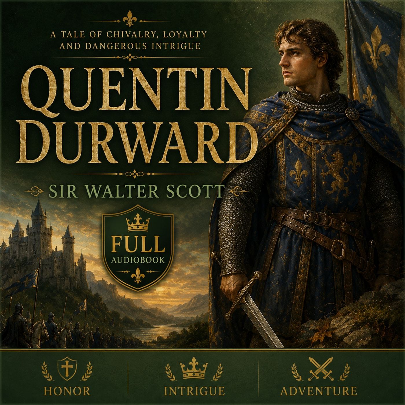 Quentin Durward by Sir Walter Scott | Full Audiobook 📖 Medieval Adventure, Chivalry & Historical Romance Part 1