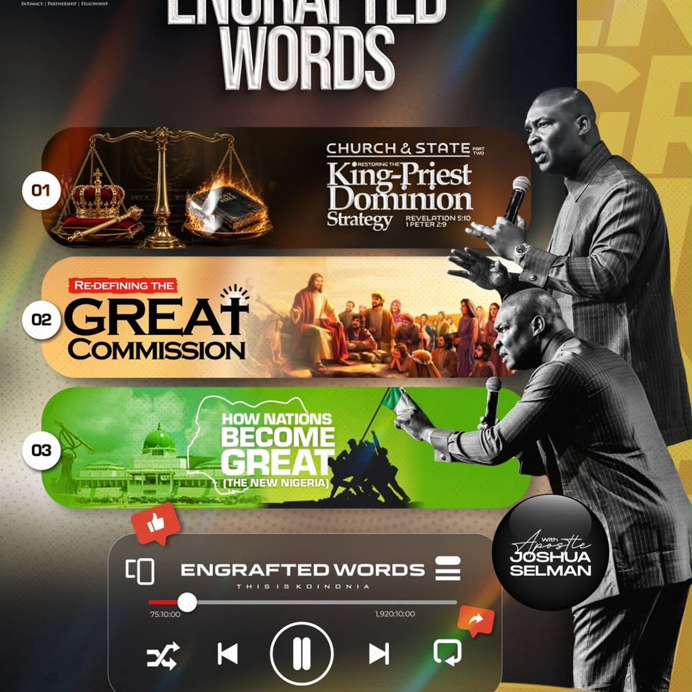 RE-DEFINING-THE-GREAT-COMMISSION-KOINONIA (ABUJA JULY-16-2023) WITH APOSTLE JOSHUA SELMAN episode artwork
