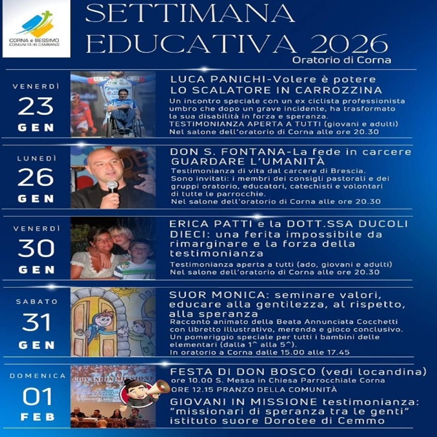 La Settimana Educativa dell'Oratorio di Corna di Darfo: intervista a don Andrea Maffina  -  16 gennaio 2026 episode artwork