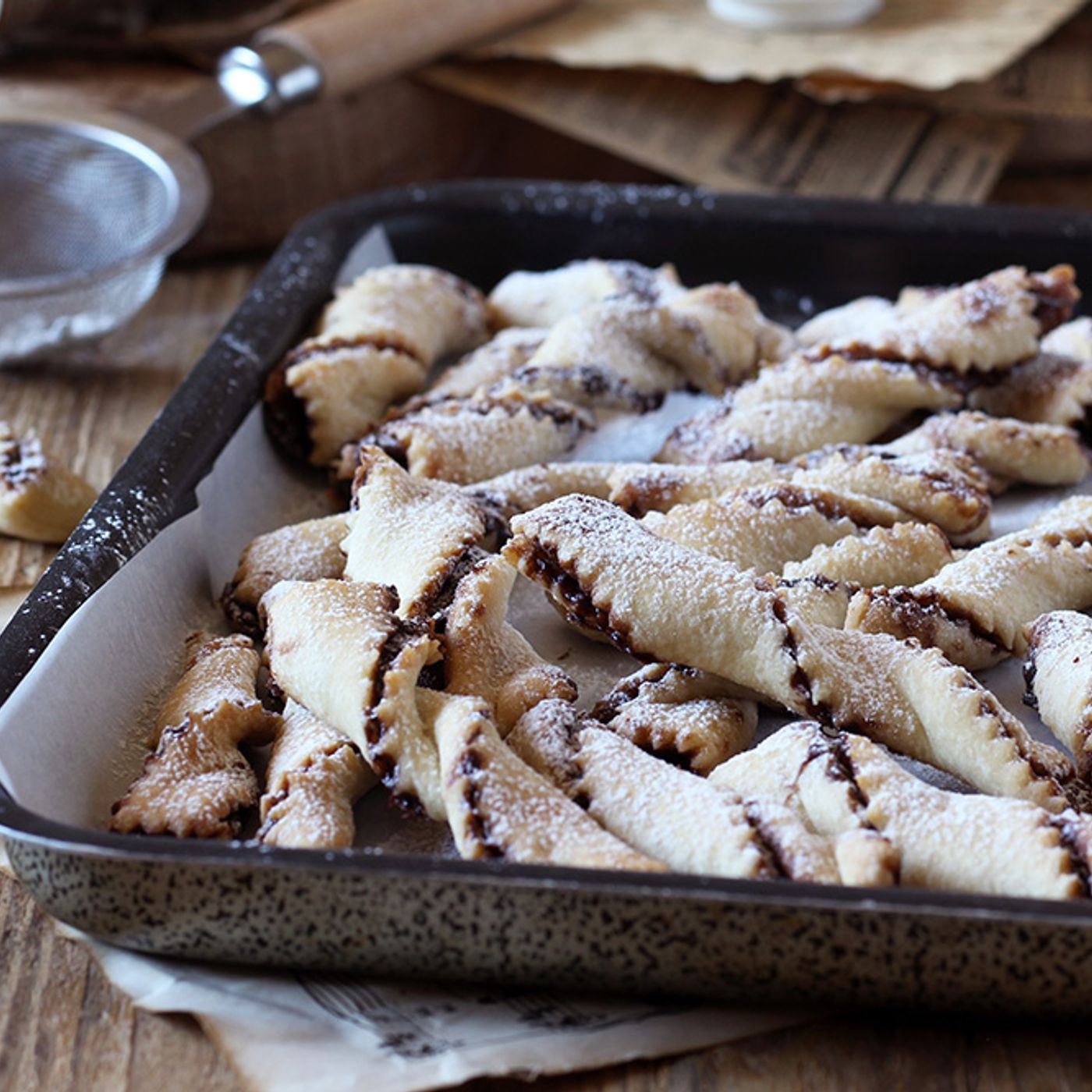 Torciglioni alla nutella con pasta matta