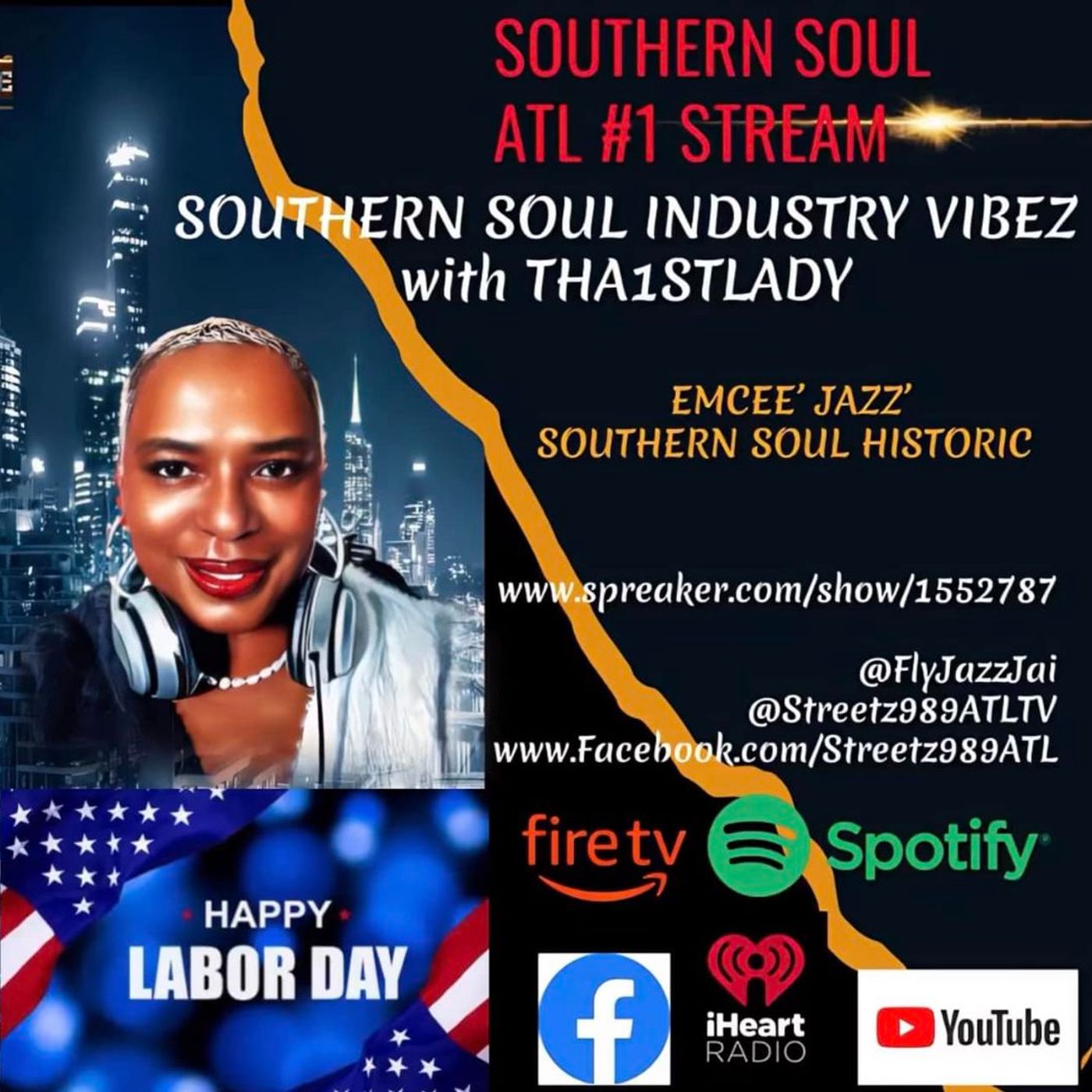 Southern Soul Industry Vibez "Labor Day Mixx" with EmCee' Jazz'