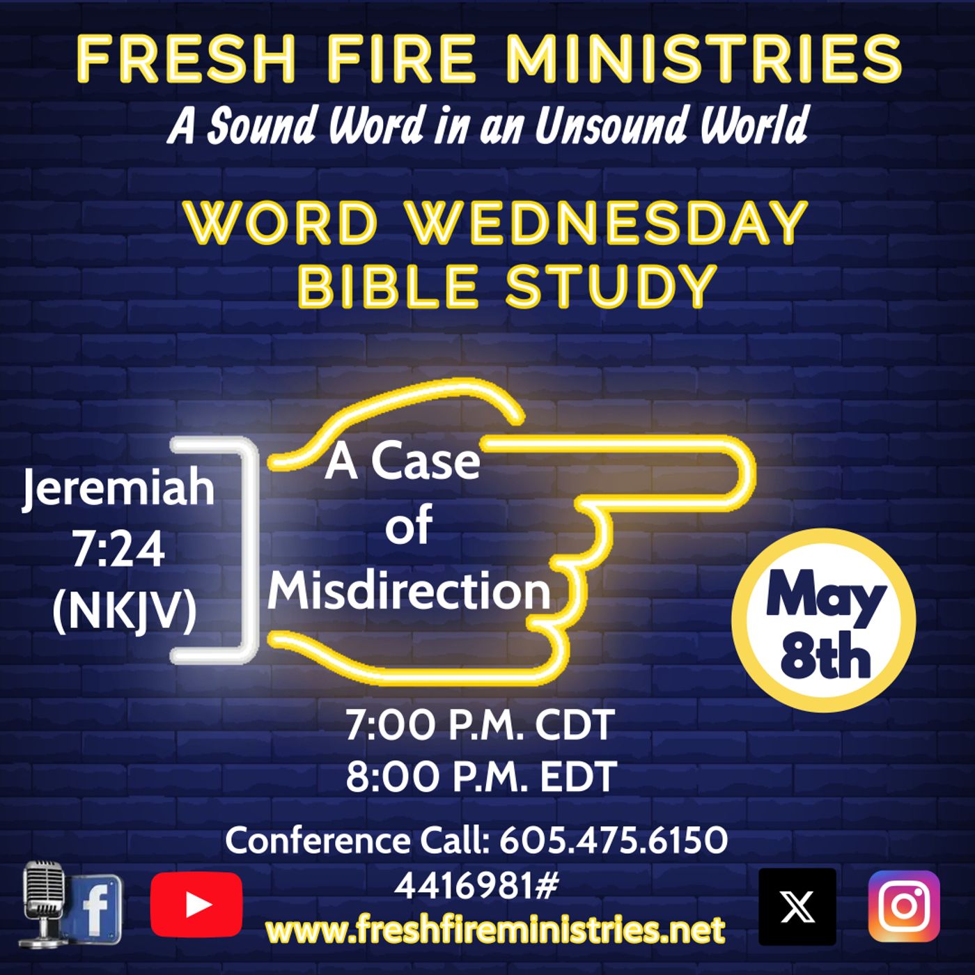 Word Wednesday Bible Study "A Case of Misdirection" Jeremiah 7:24 (NKJV) episode artwork