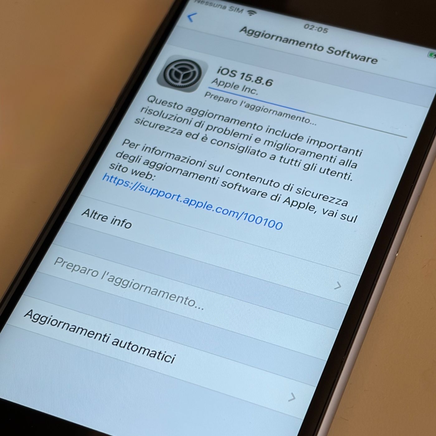 Aggiornare un iPhone 6S nel 2026