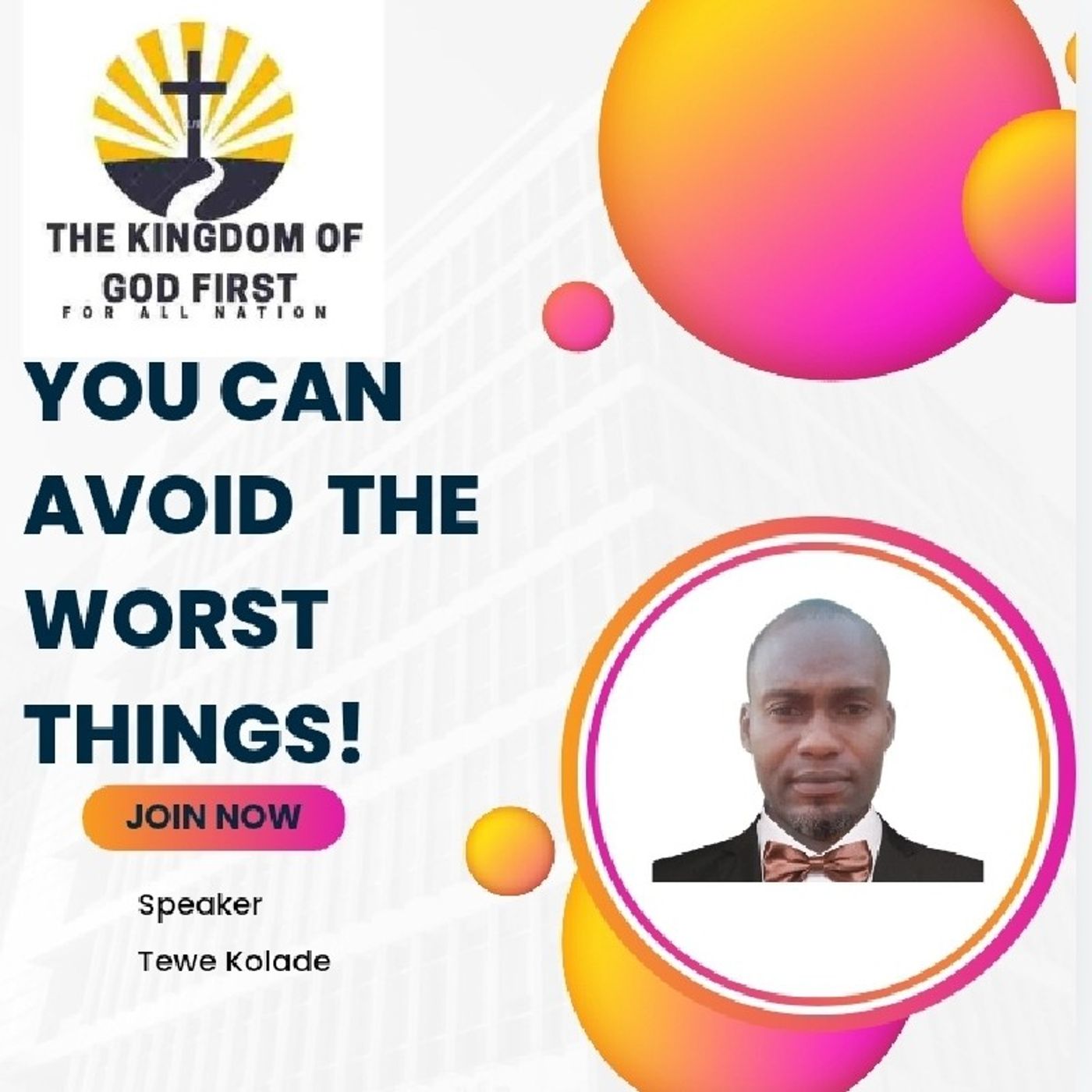 YOU CAN AVOID THE WORST THINGS!
