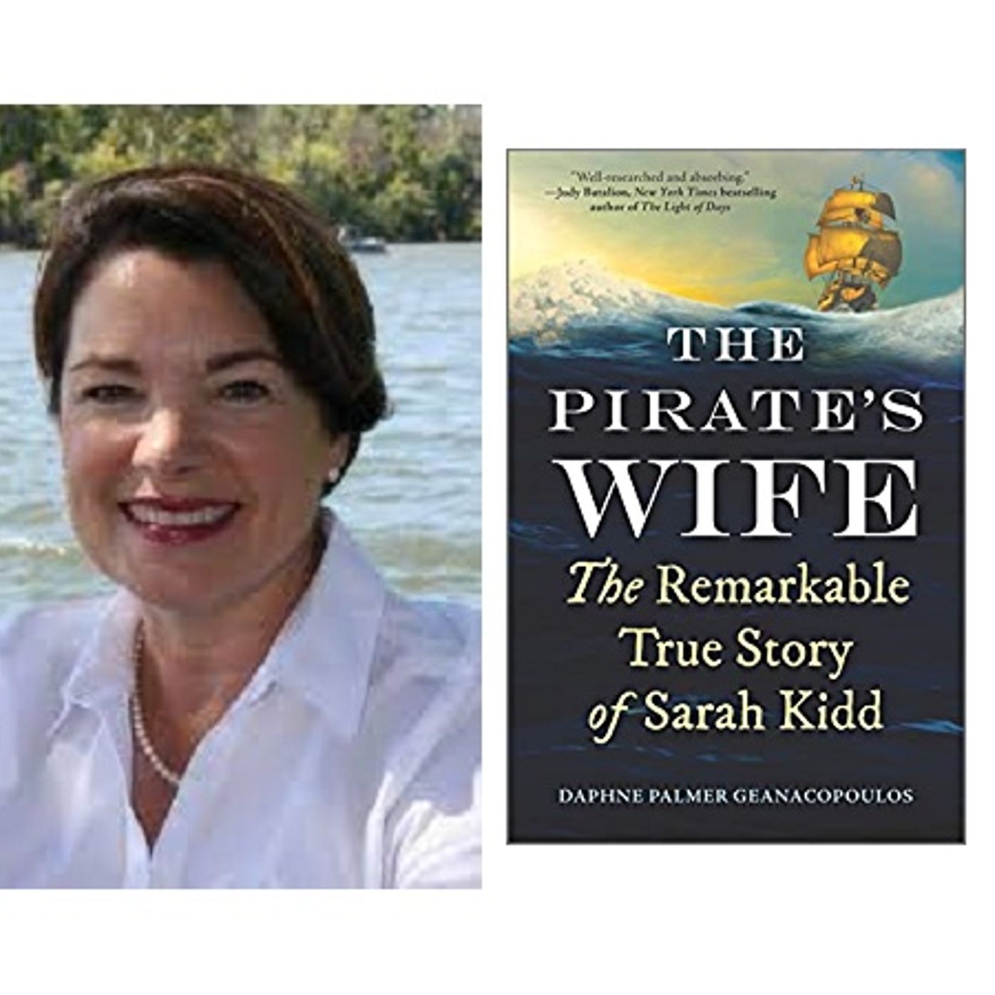 Author Daphne Palmer Geanacopoulos talks #ThePiratesWife on #ConversationsLIVE episode artwork