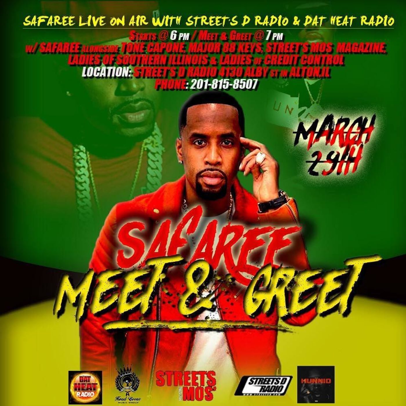 "SAFAREE" IN BUILDING TUNE IN EVERY SUNDAY DAT HEAT RADIO episode artwork