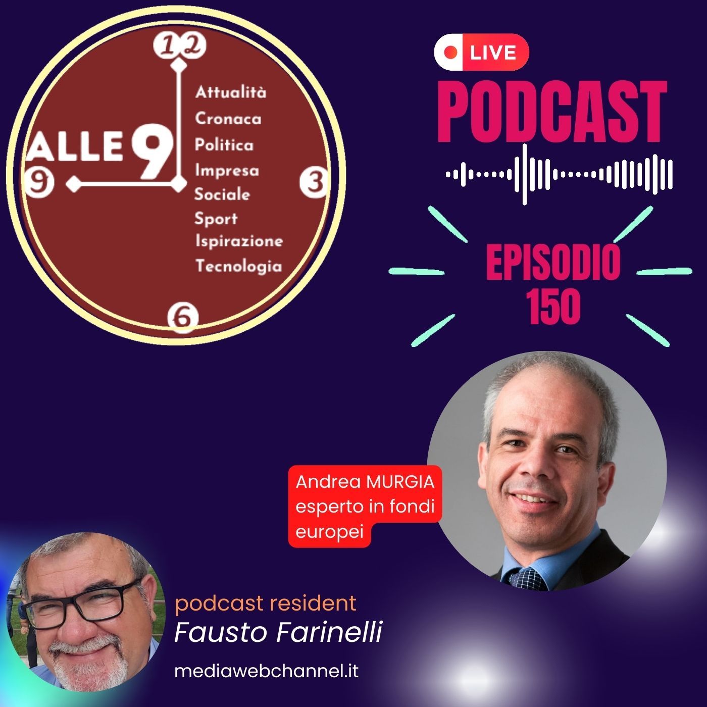 ep nr 150 ospite Andrea Murgia esperto in fondi europei