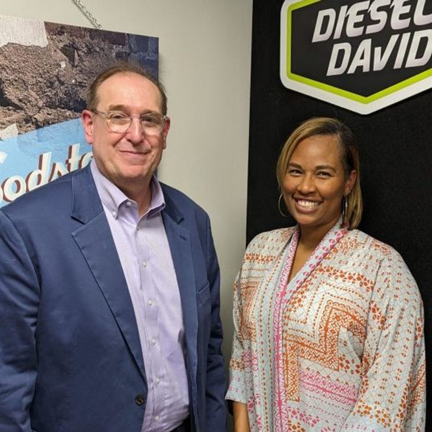 Courtney Culmer with Uplevel Communications and Brad MacAfee with Mission and Cause episode artwork