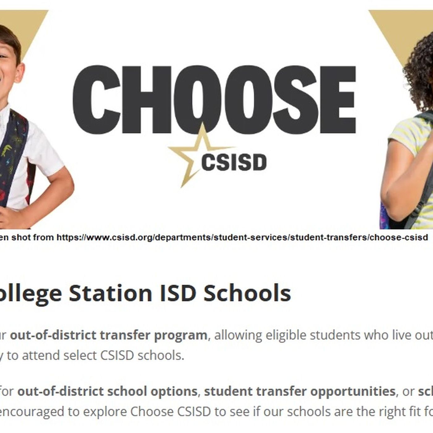 Application deadline extended for College Station ISD out of district transfer students episode artwork