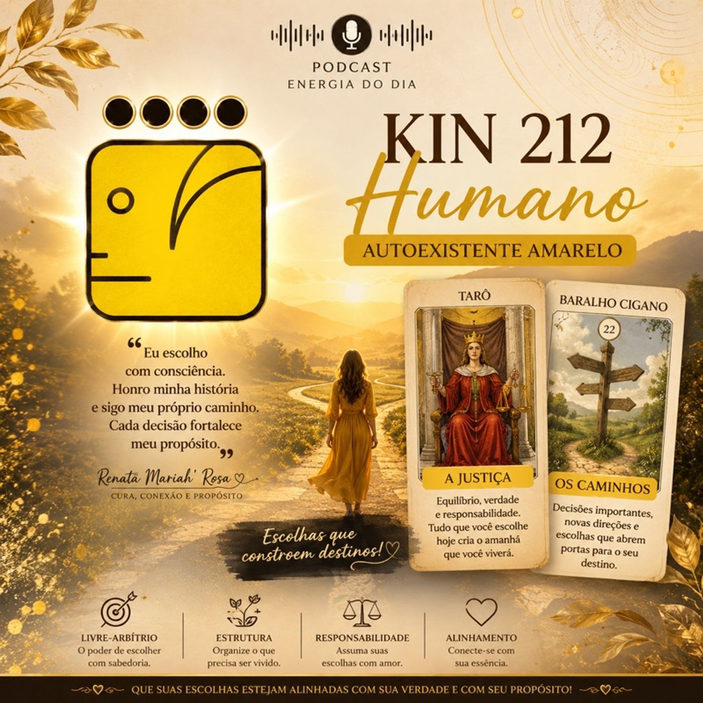 Energia do Dia  Kin 212 – Humano Autoexistente Amarelo episode artwork