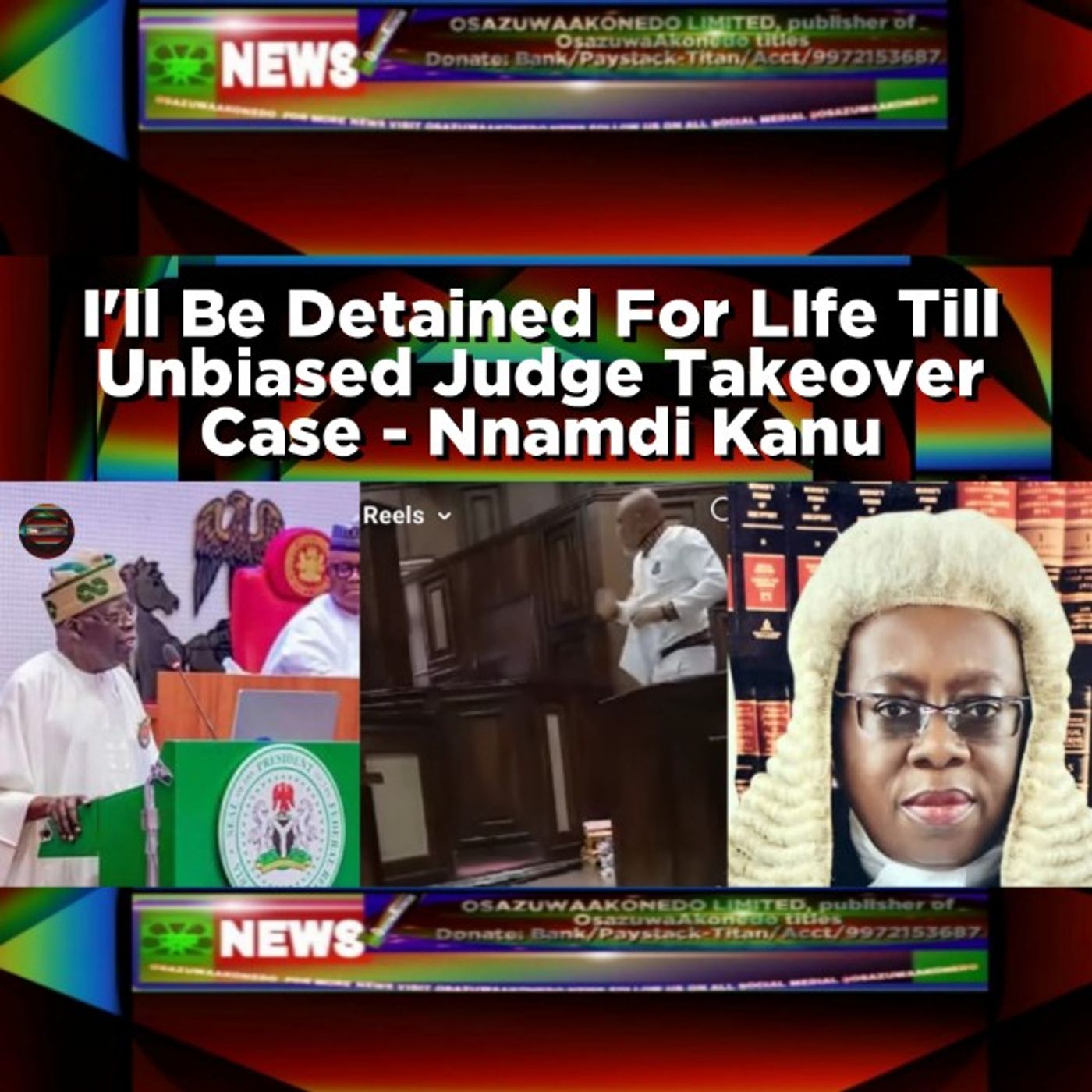 I'll Be Detained For LIfe Till Unbiased Judge Takeover Case - Nnamdi Kanu episode artwork