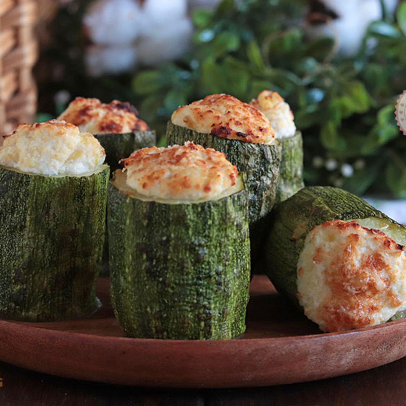 Zucchine alla ricotta in piedi