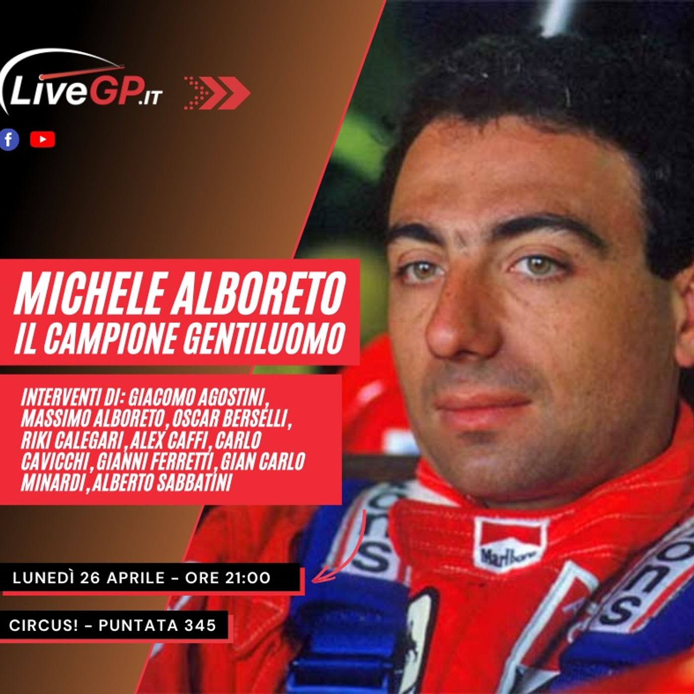 Michele Alboreto, il campione gentiluomo | Speciale 'Circus!' - Puntata 345 episode artwork