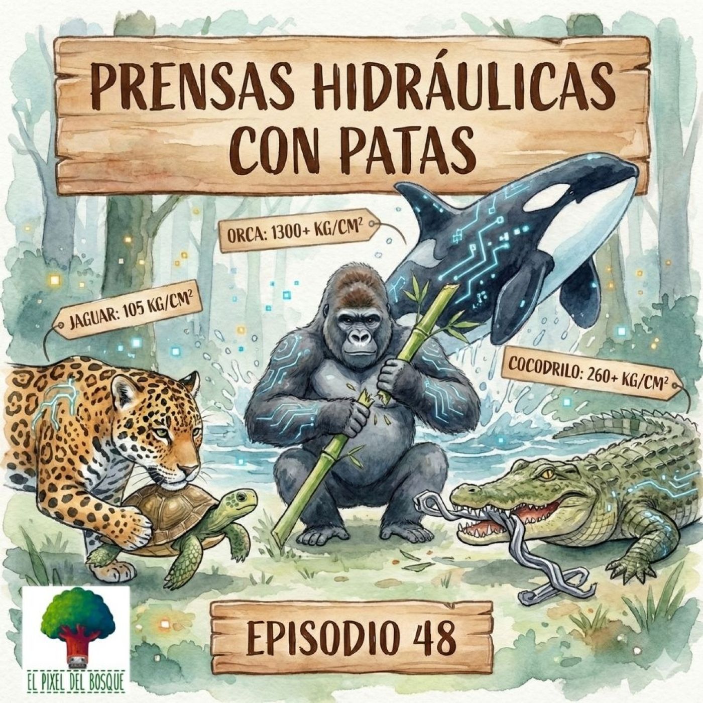 48 - Prensas Hidráulicas con Patas: El ranking definitivo de la fuerza bruta en el reino animal. episode artwork