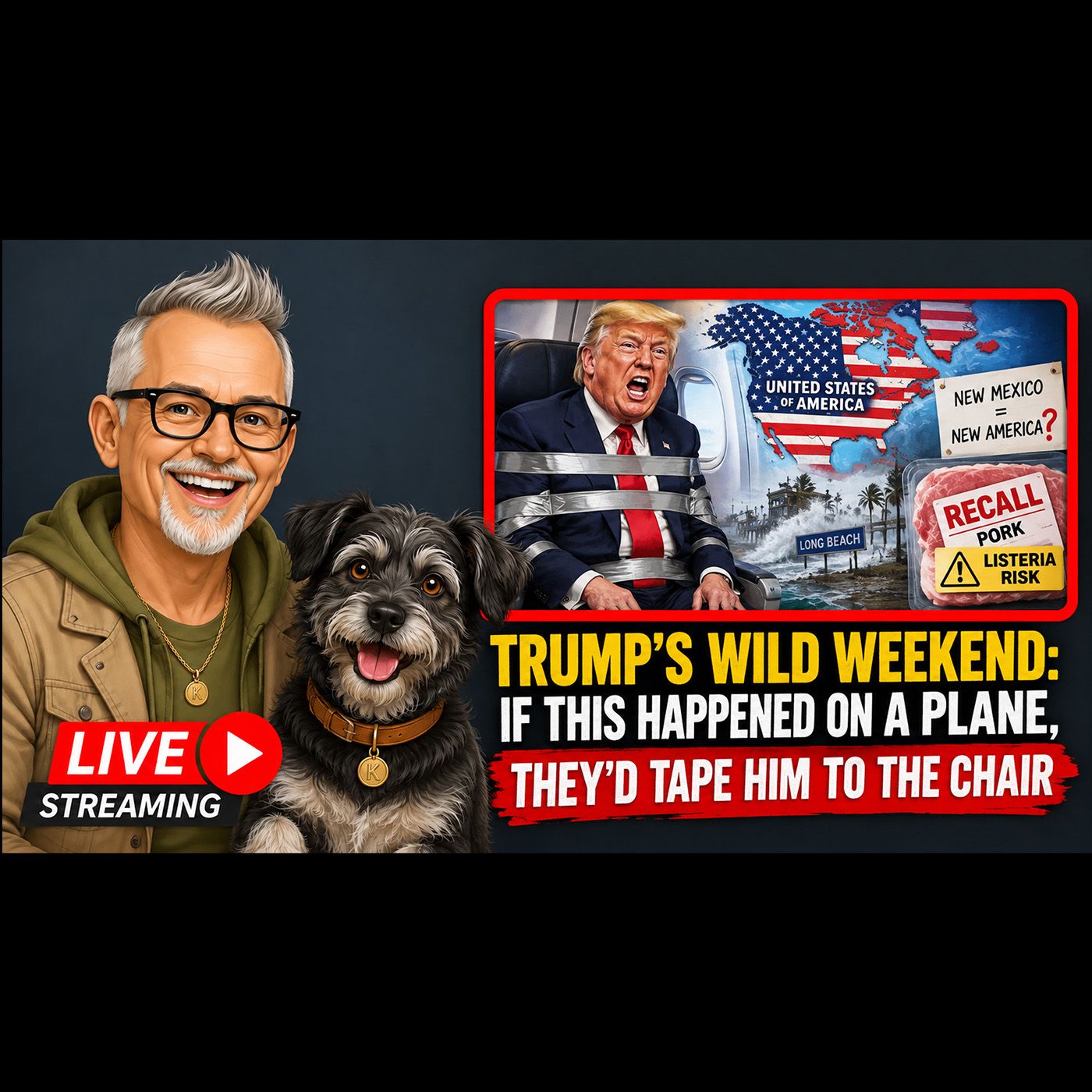 Trump’s Wild Weekend: If This Happened on a Plane, They’d Tape Him to the Chair episode artwork