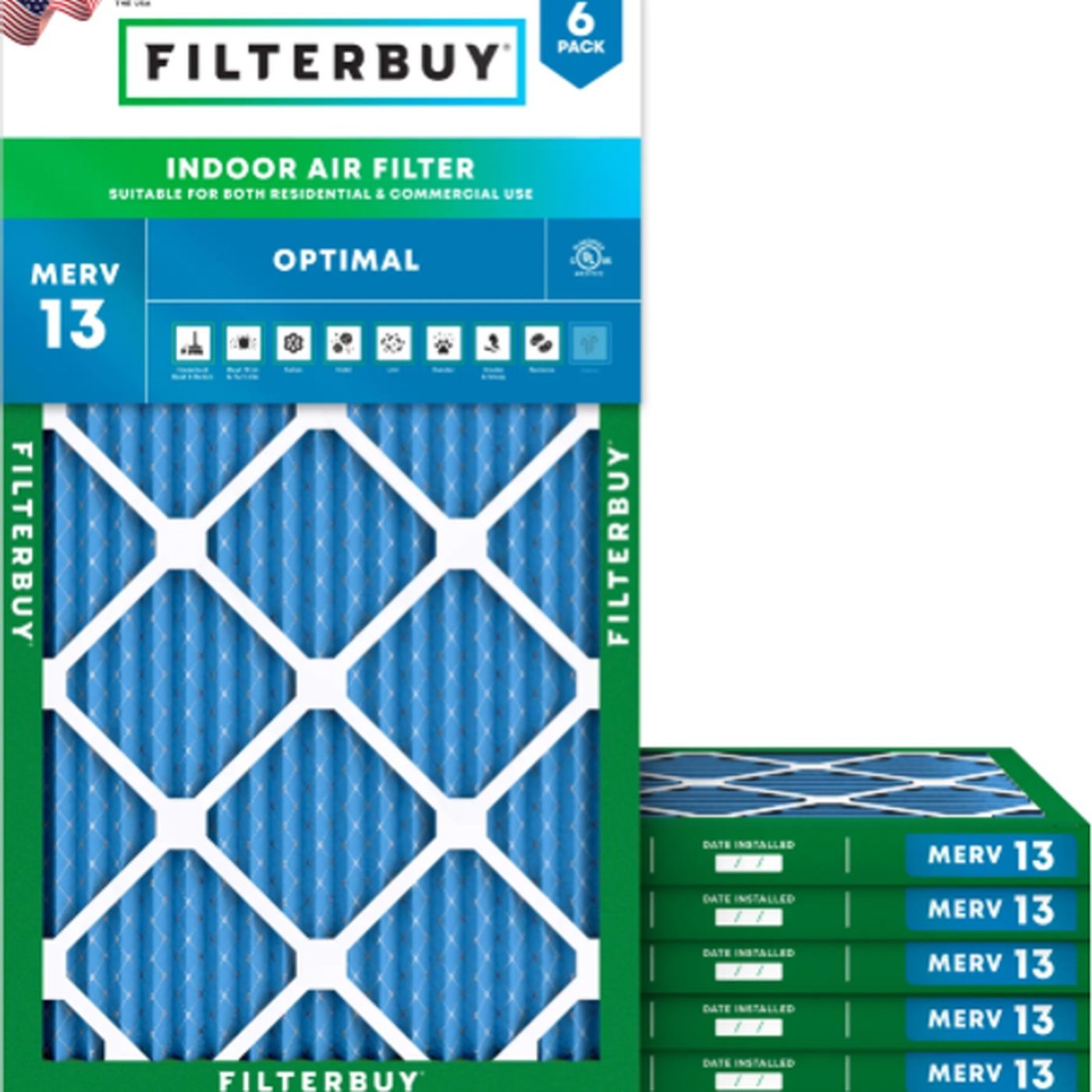 Best 10x33x1 MERV 13 Furnace & HVAC Air Conditioner Filters