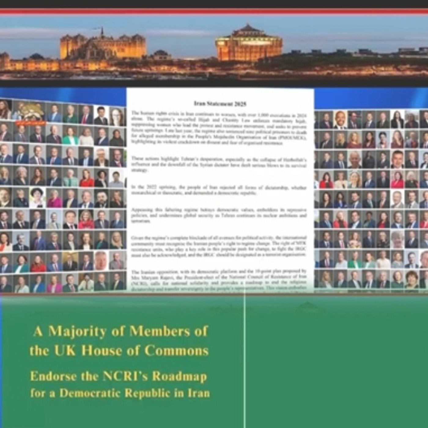 بیانیة۵۶۰ تن از قانونگذاران در مجلسین انگلستان