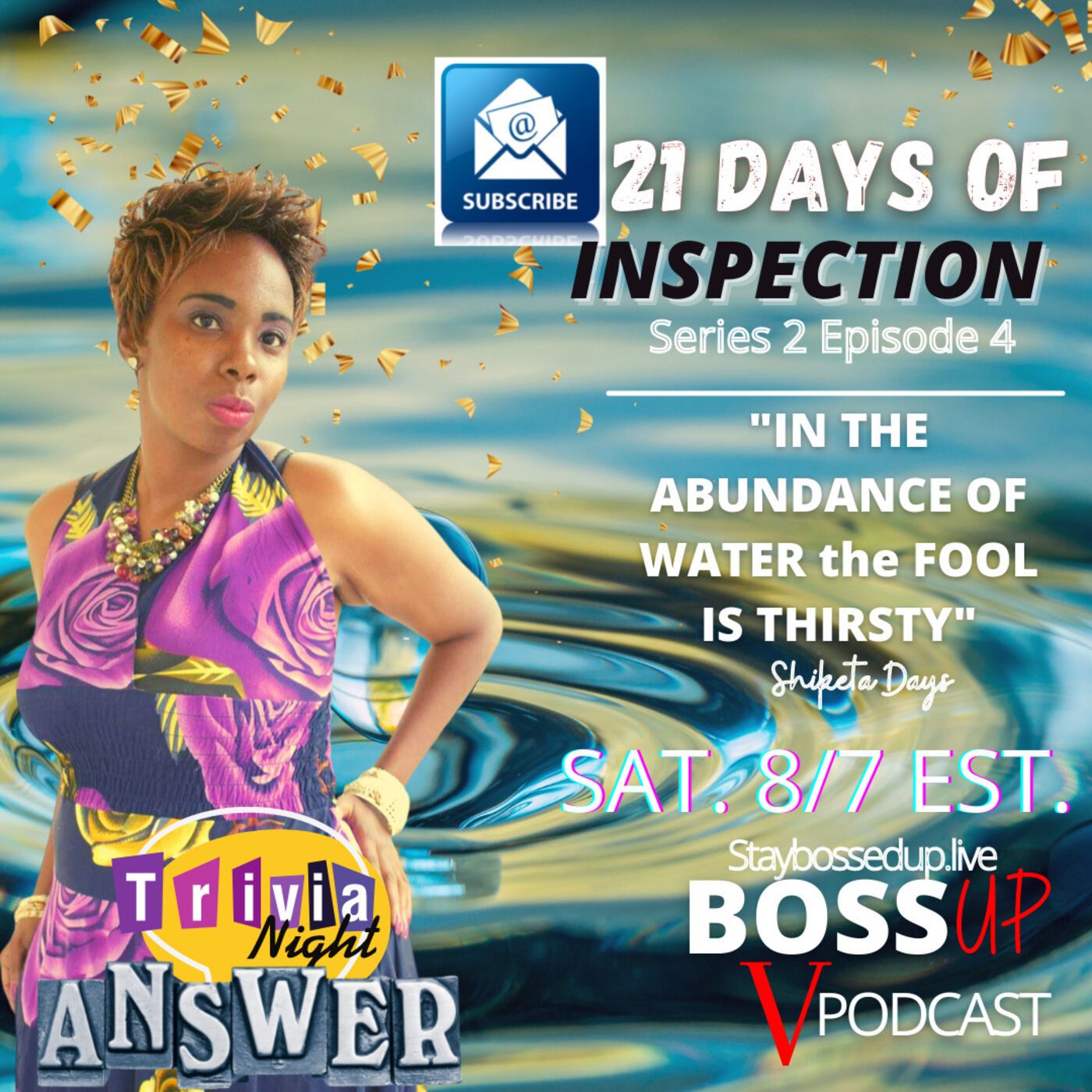 In The Abundance of Water the Fool is THIRSTY (21 Days of Inspection Series)