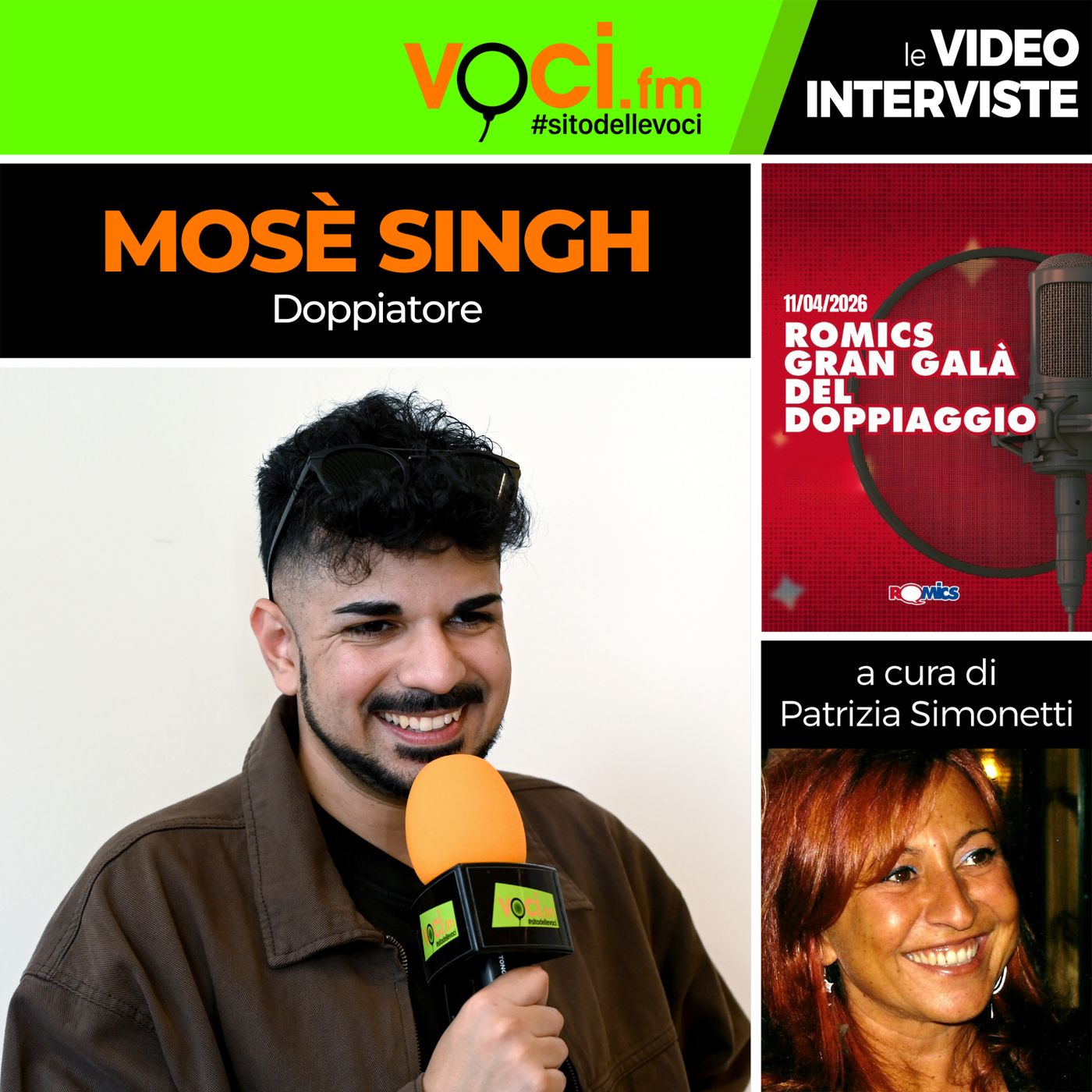 GRAN GALA' DEL DOPPIAGGIO ROMICS 2026: MOSE SINGH su VOCI.fm - clicca play e ascolta l'intervista episode artwork