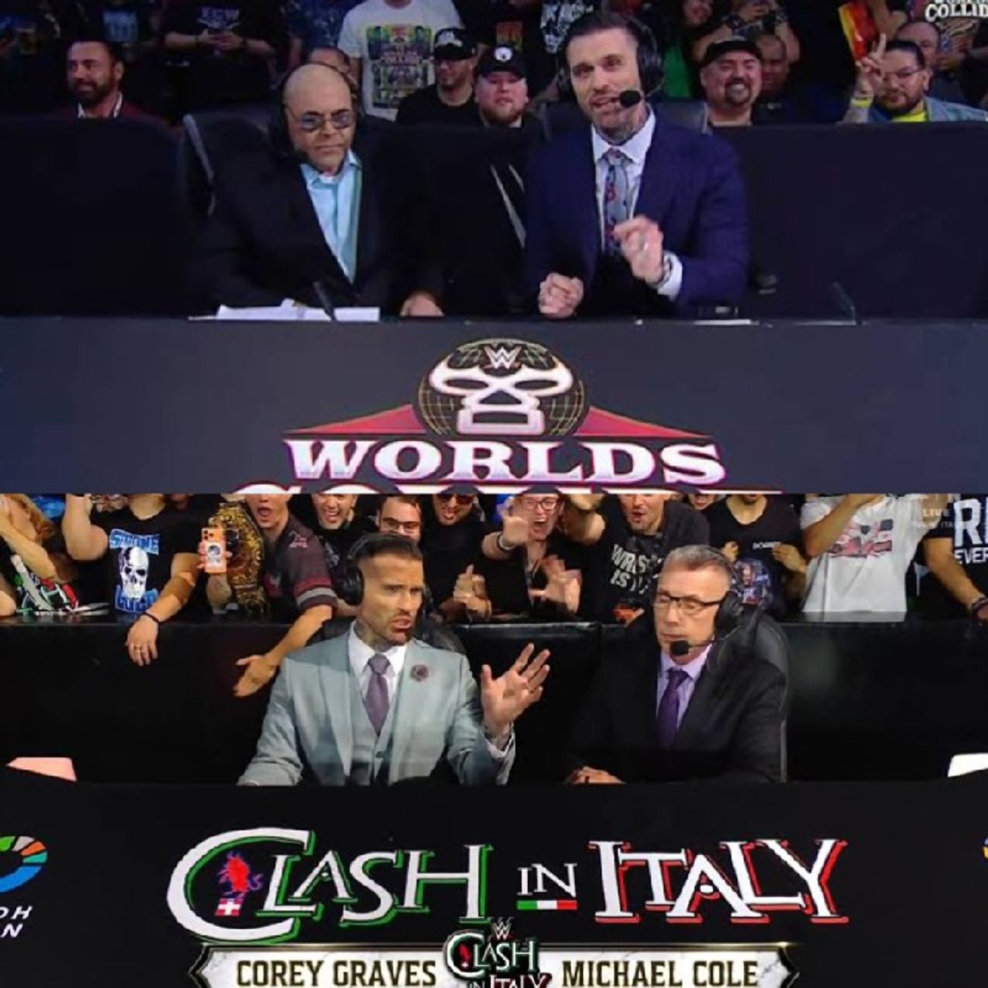 May 30 Night - Corey Graves worked as a commentator on AAA Noche De Grandos in Monterrey, Nuevo León, Mexico. May 31 Morning - Corey Graves episode artwork