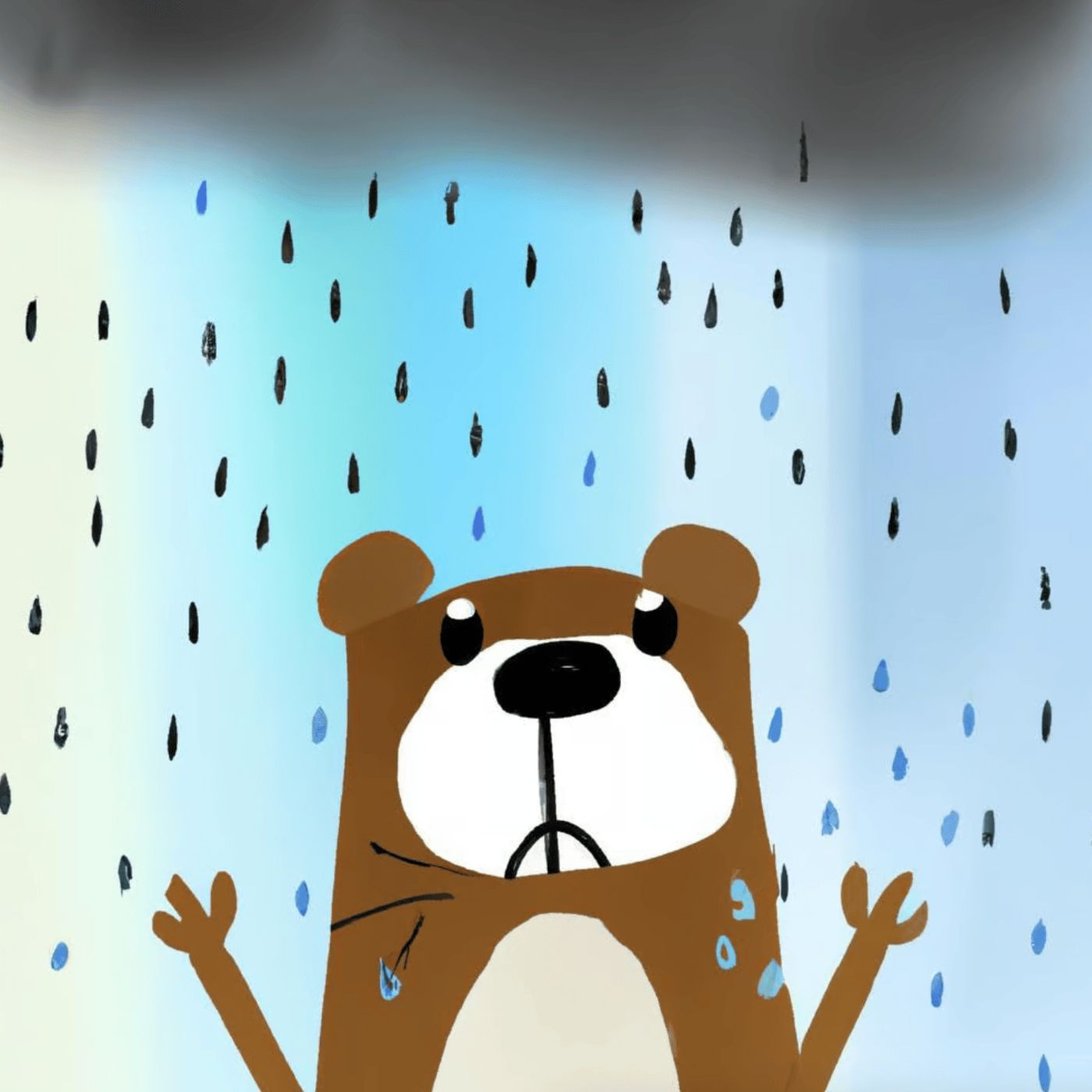 Een beer in de regen | Korte Verhaaltjes