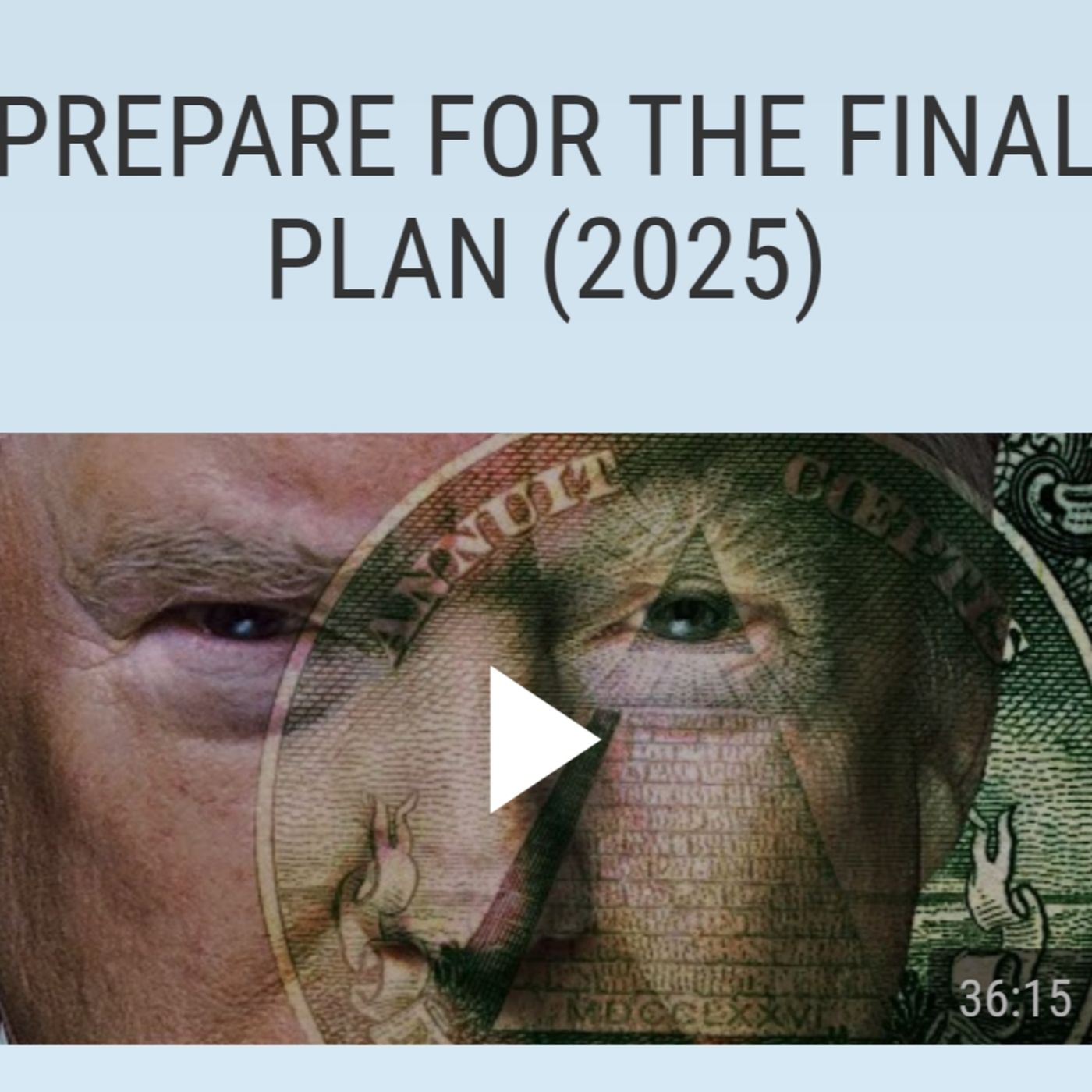 PREPARE FOR THE FINAL PLAN (2025) episode artwork