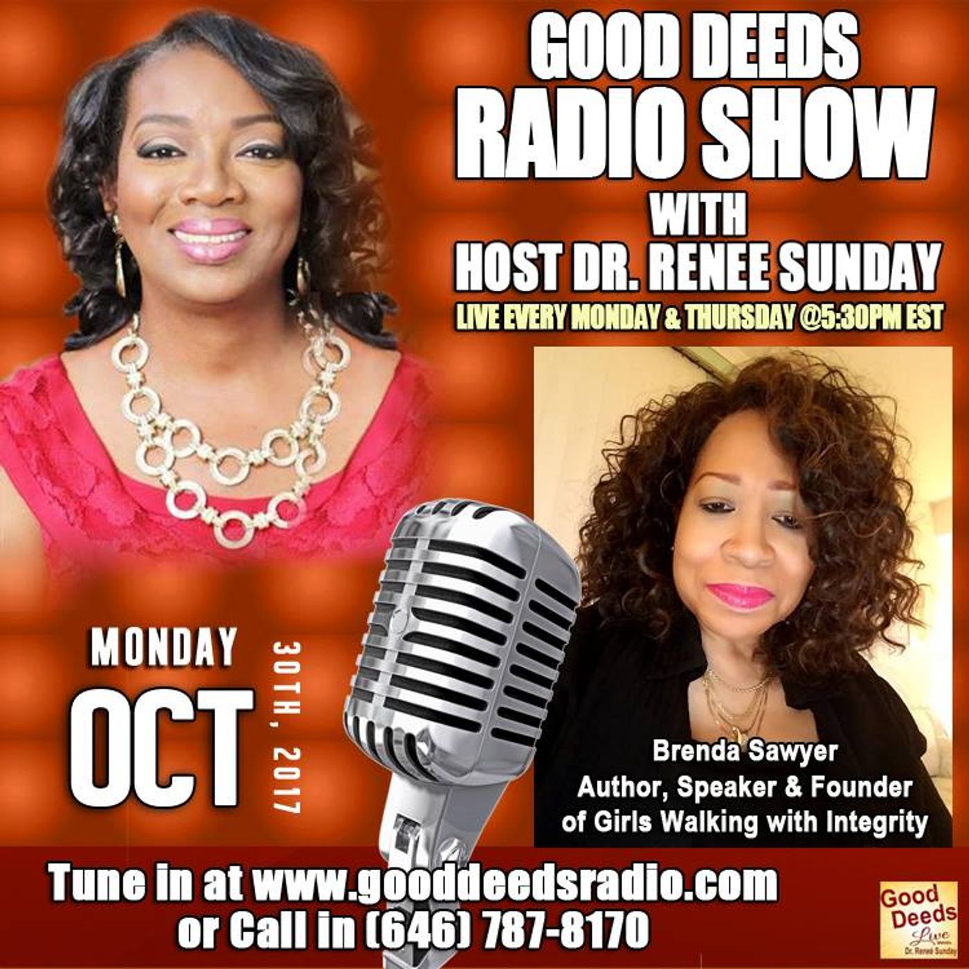 Brenda Sawyer Author Speaker Founder Girls Walking with Integrity on Good Deeds episode artwork
