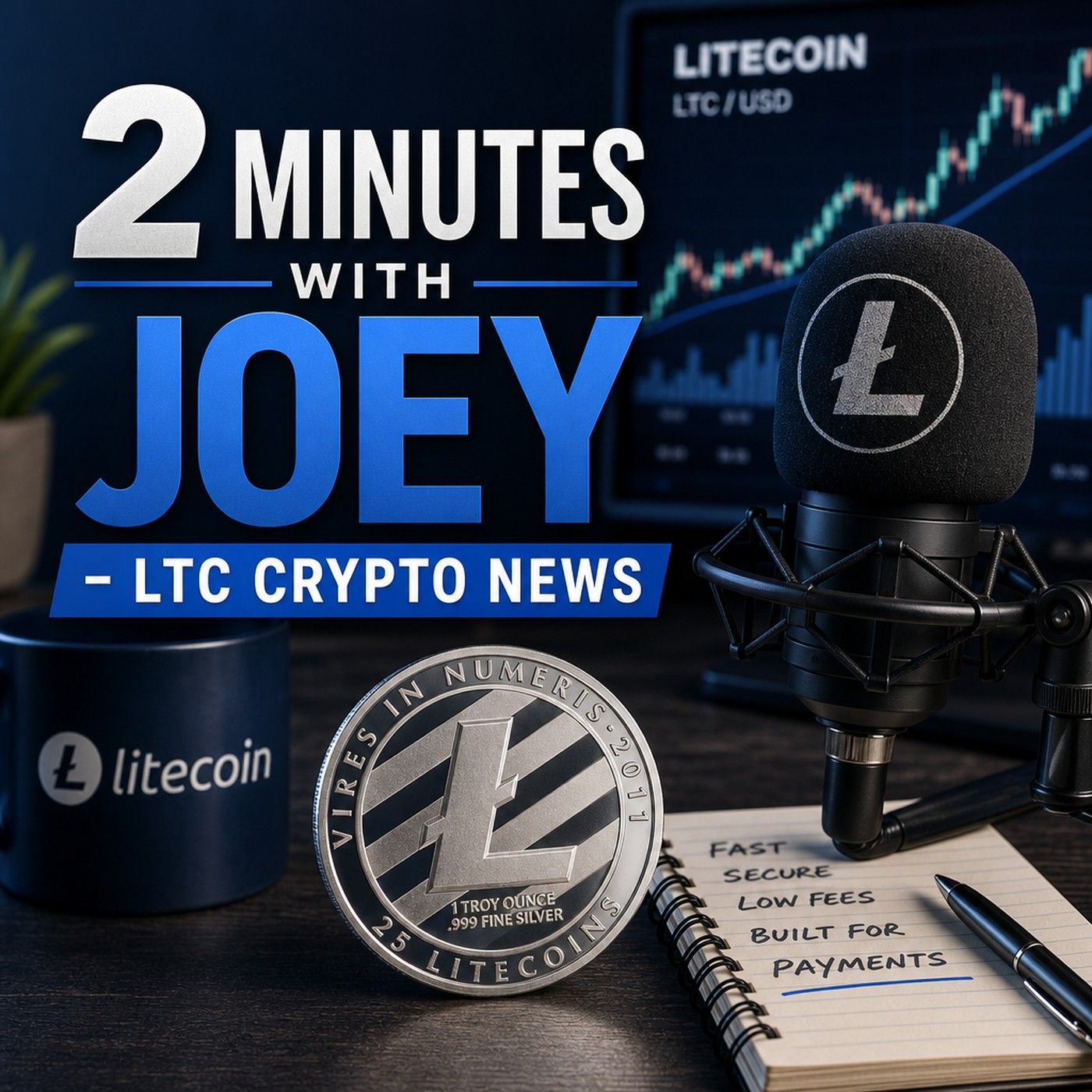 2 Minutes with Joey - LTC Crypto News podcast artwork