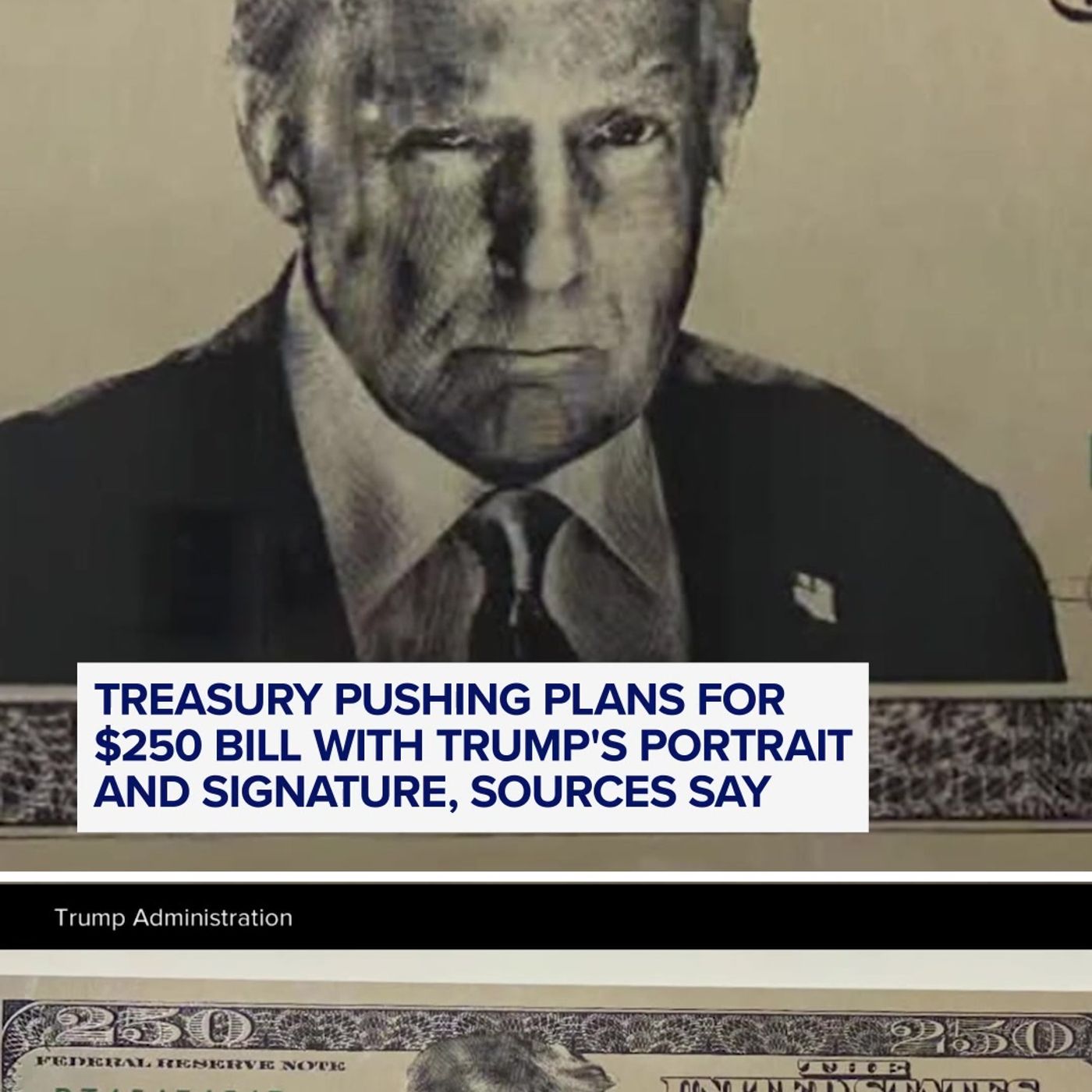Trump administration officials have pushed the office tasked with printing the nations money to move forward with designing a commemorative episode artwork