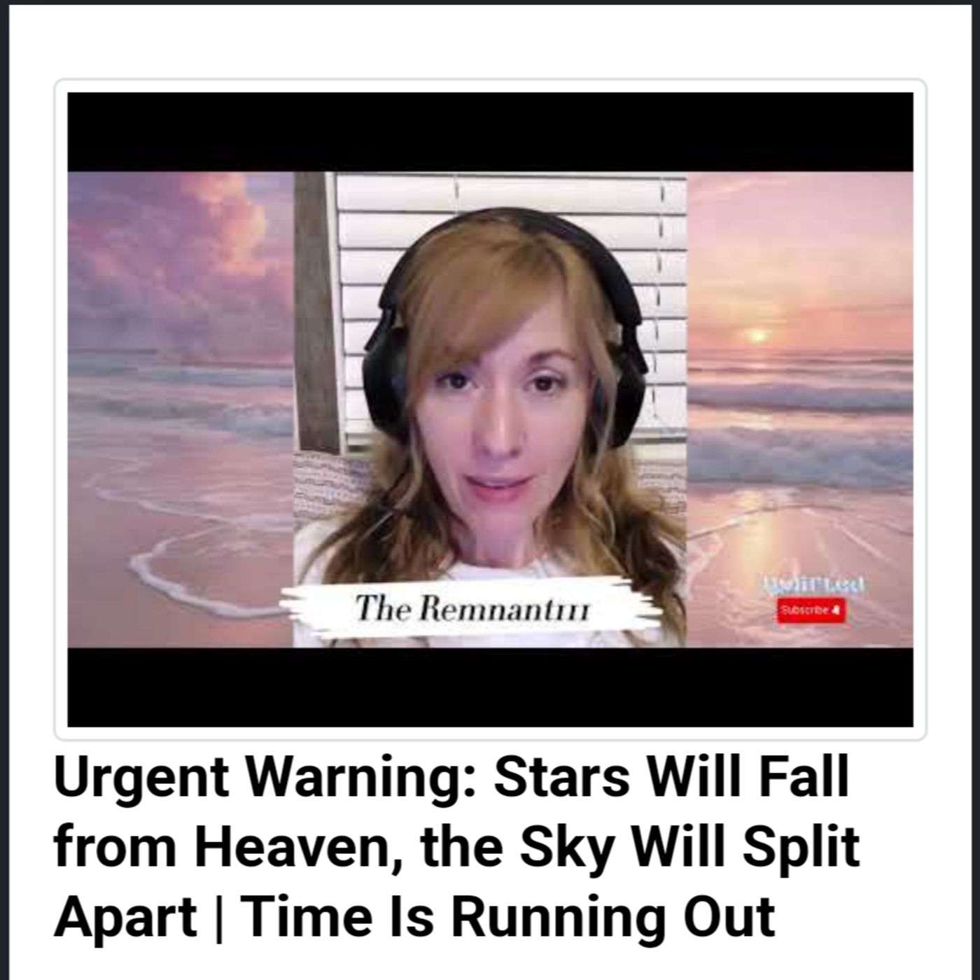Urgent Warning: Stars Will Fall from Heaven, the Sky Will Split Apart | Time Is Running Out episode artwork