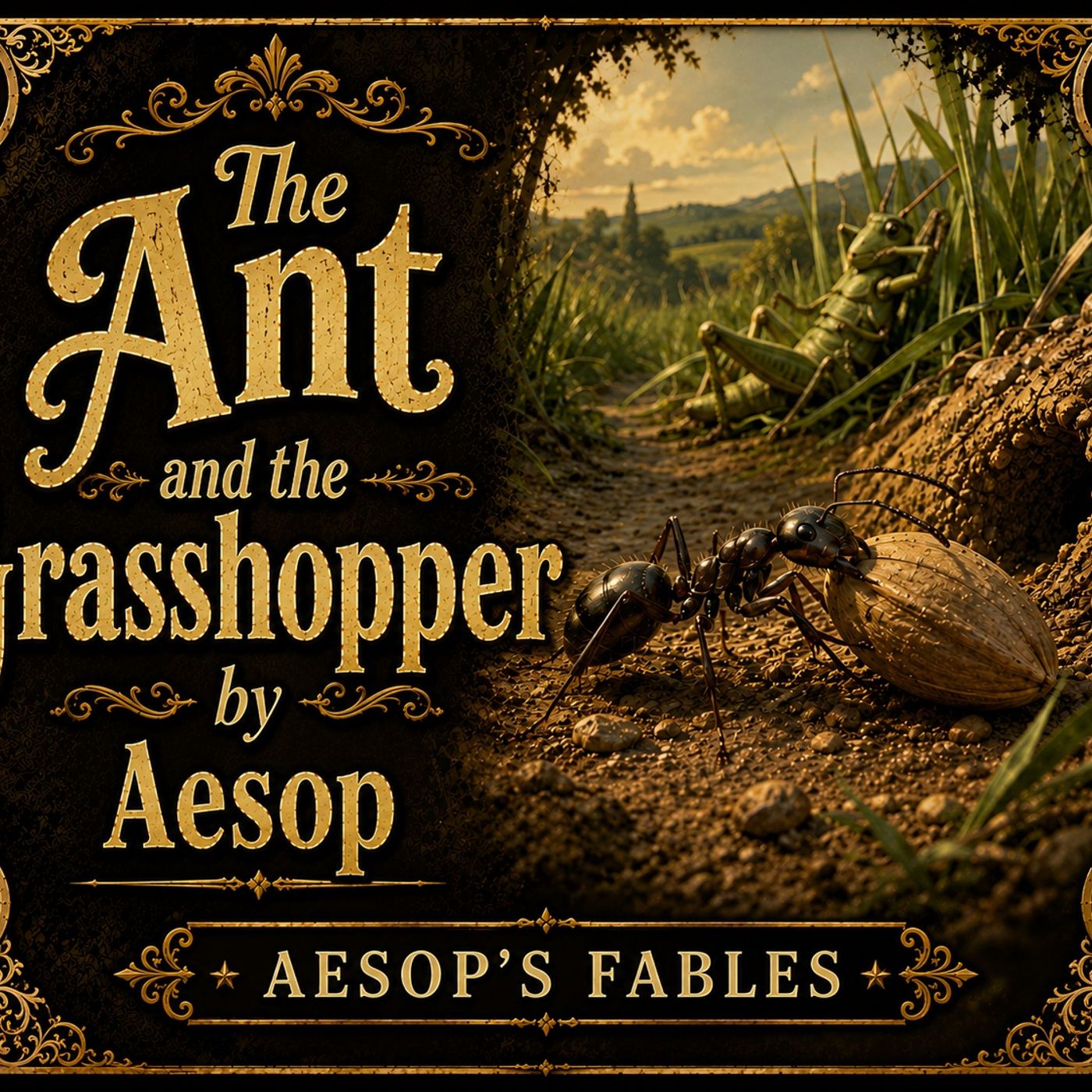 Ep. 133: The Ant and the Grasshoper by Aesop (Ancient Greece) 1st-2nd century episode artwork