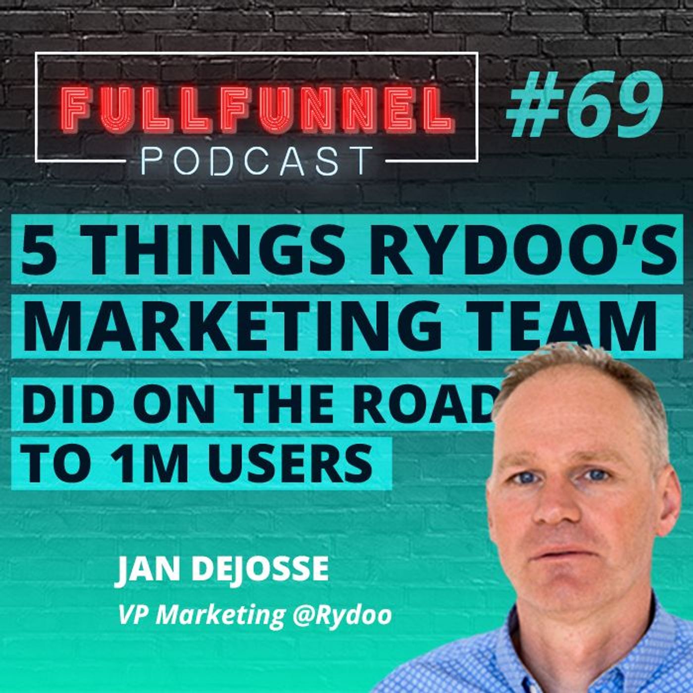 Episode 69: Five things Rydoo’s marketing team did on the road to 1M users with Jan Dejosse