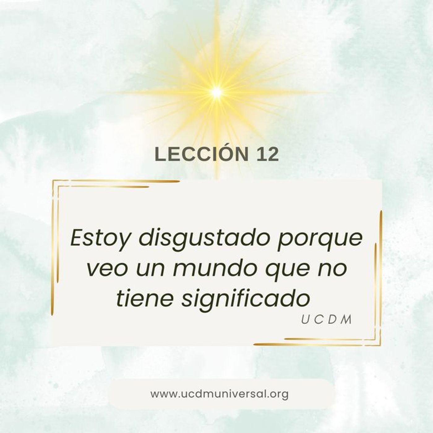 UCDM Universal LECCIÓN DEL DÍA