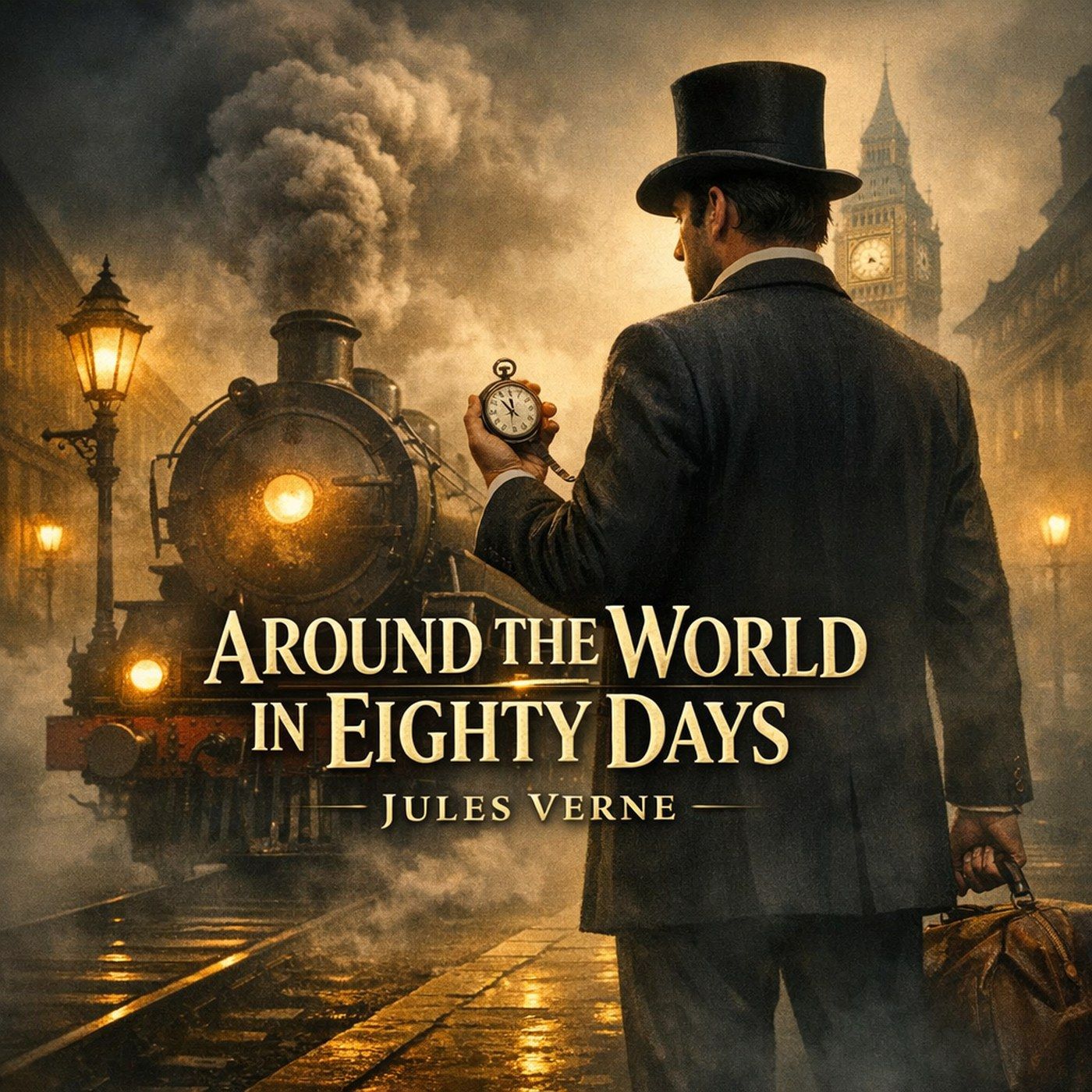 🟡 Around the World in Eighty Days (Alternative Reading) (Full Audiobook) | Jules Verne episode artwork