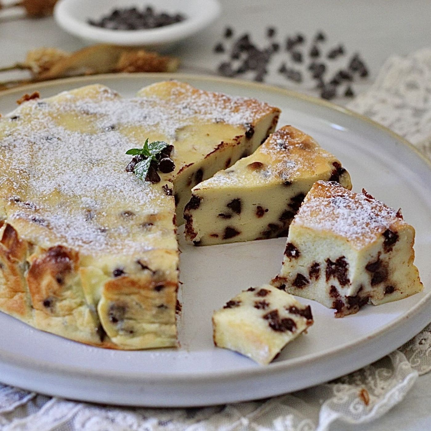 Torta alla ricotta e gocce di cioccolato  SENZA FARINA, la prepari in un attimo e finisce in un lampo episode artwork