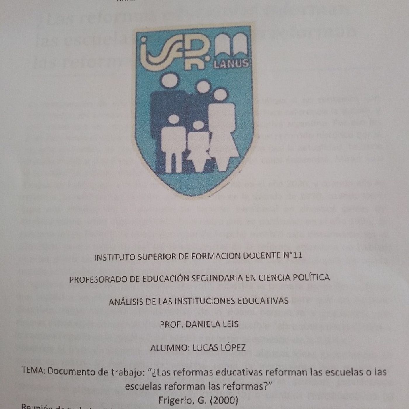 Episodio 3 - Análisis de las Instituciones educativa episode artwork