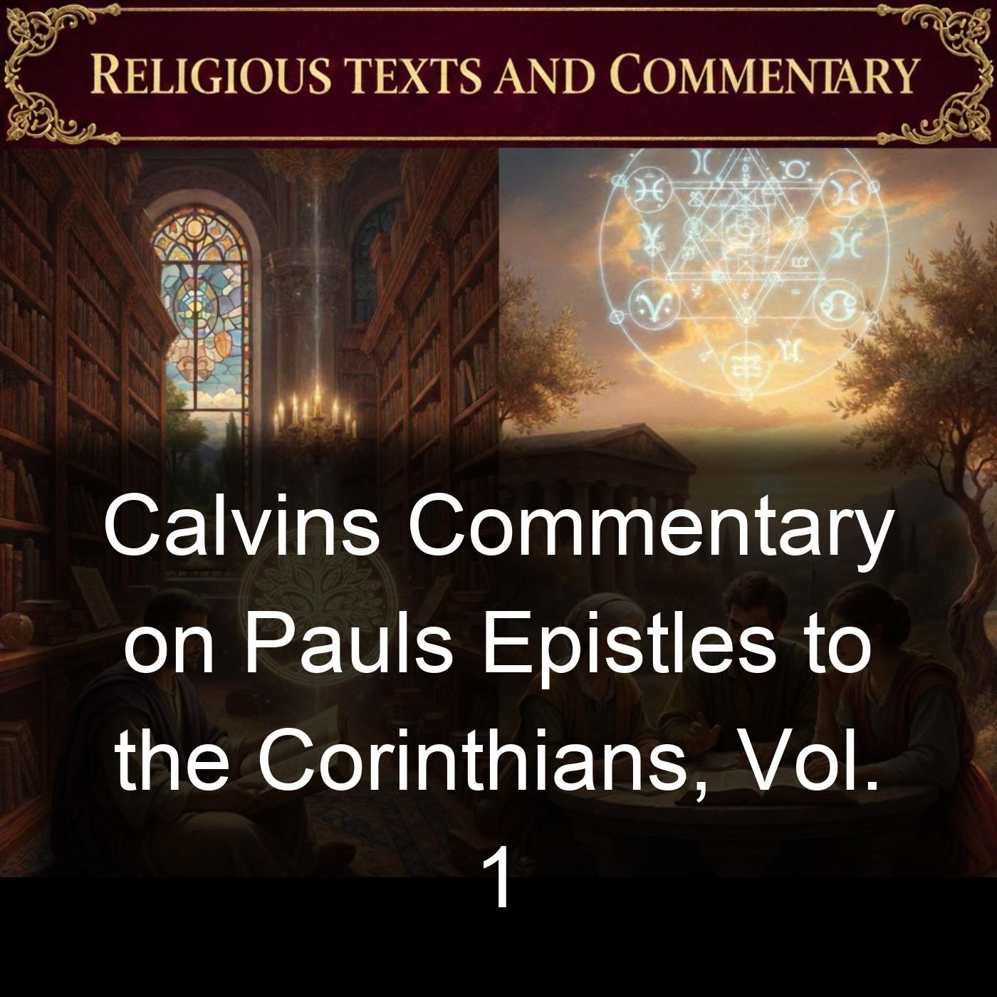 Calvins Commentary on Pauls Epistles to the Corinthians, Vol. 1 cover art