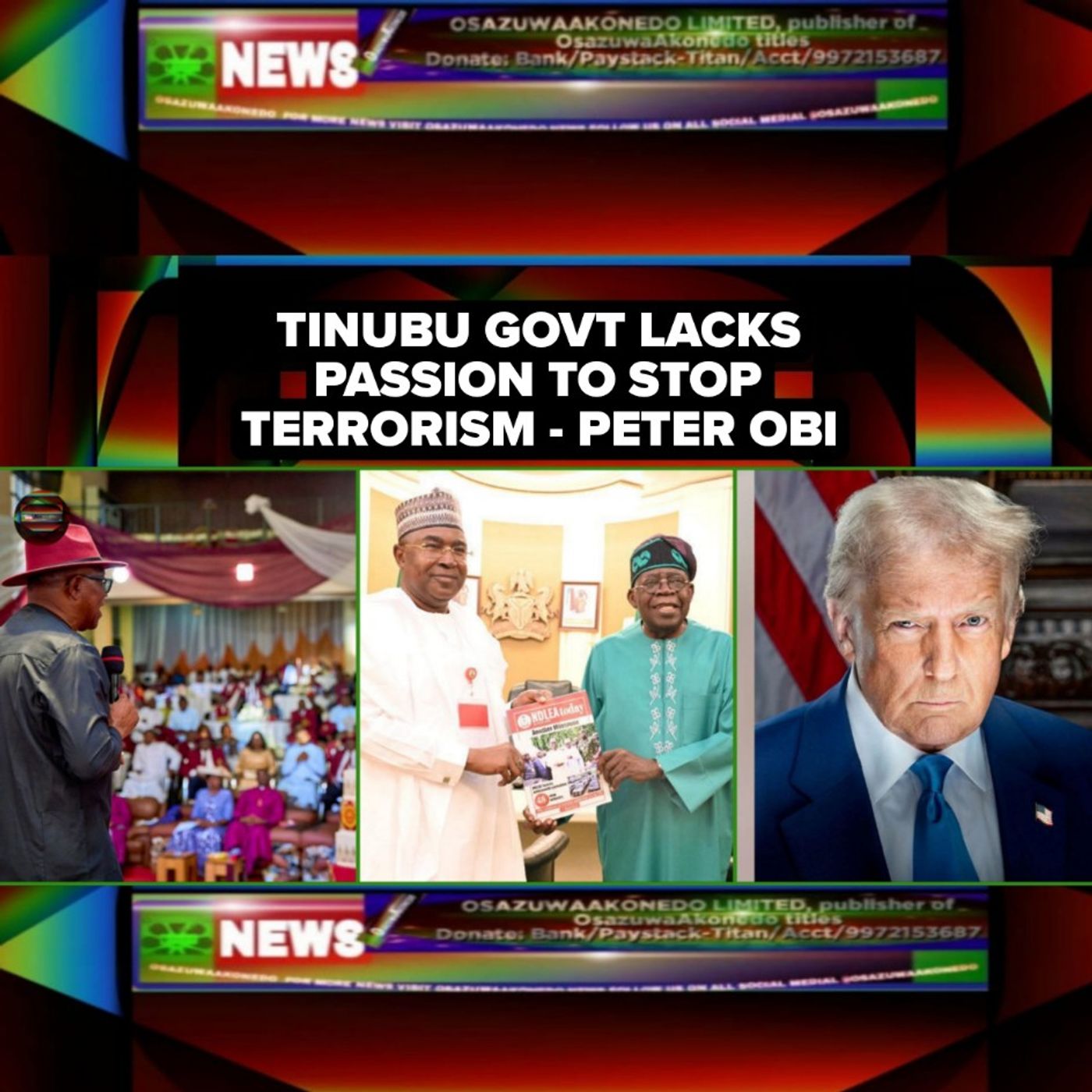 Tinubu Govt Lacks Passion To Stop Terrorism - Peter Obi Tinubu Govt Lacks Passion To Stop Terrorism - Peter Obi