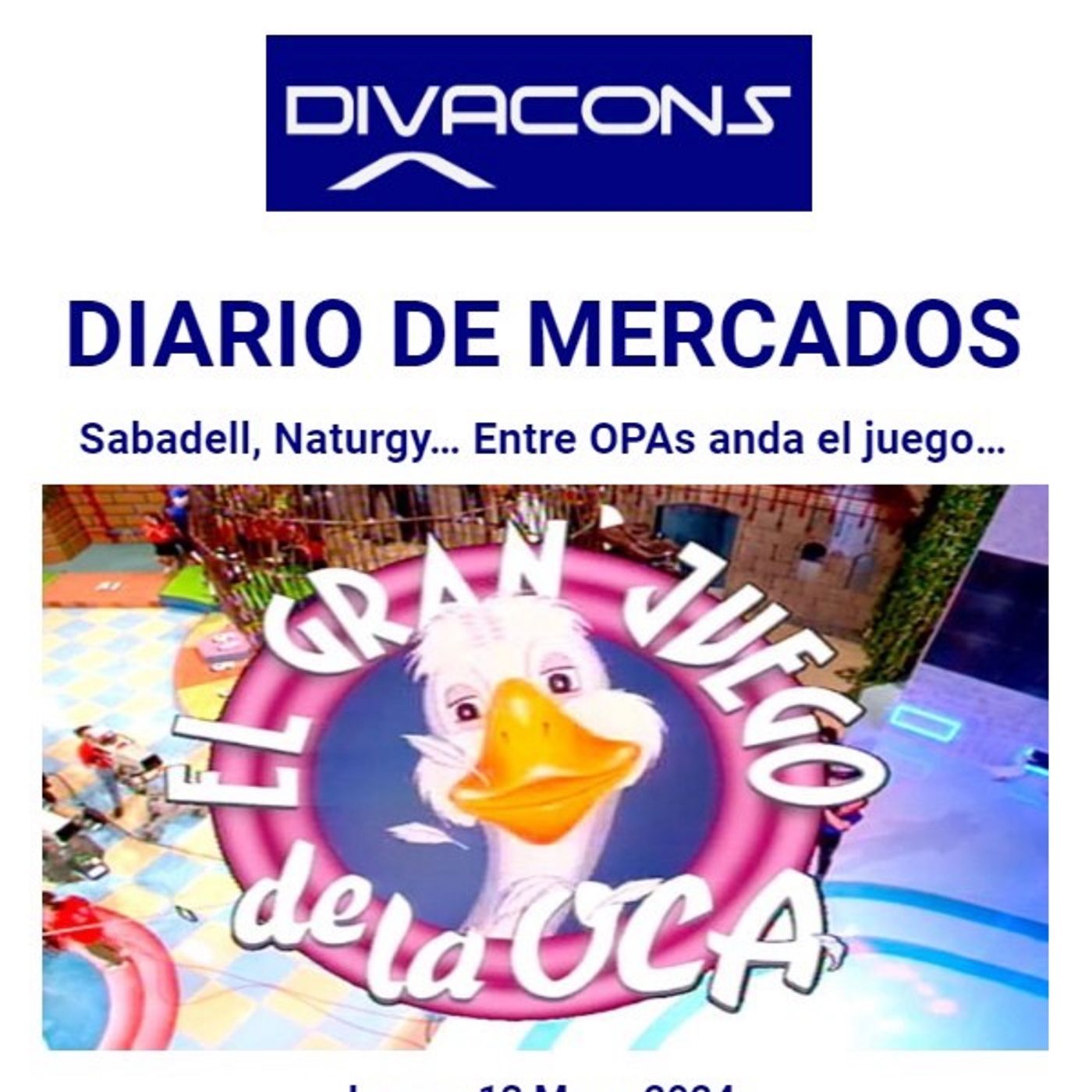PODCAST en abierto DIARIO DE MERCADOS Lunes 13 Mayo episode artwork