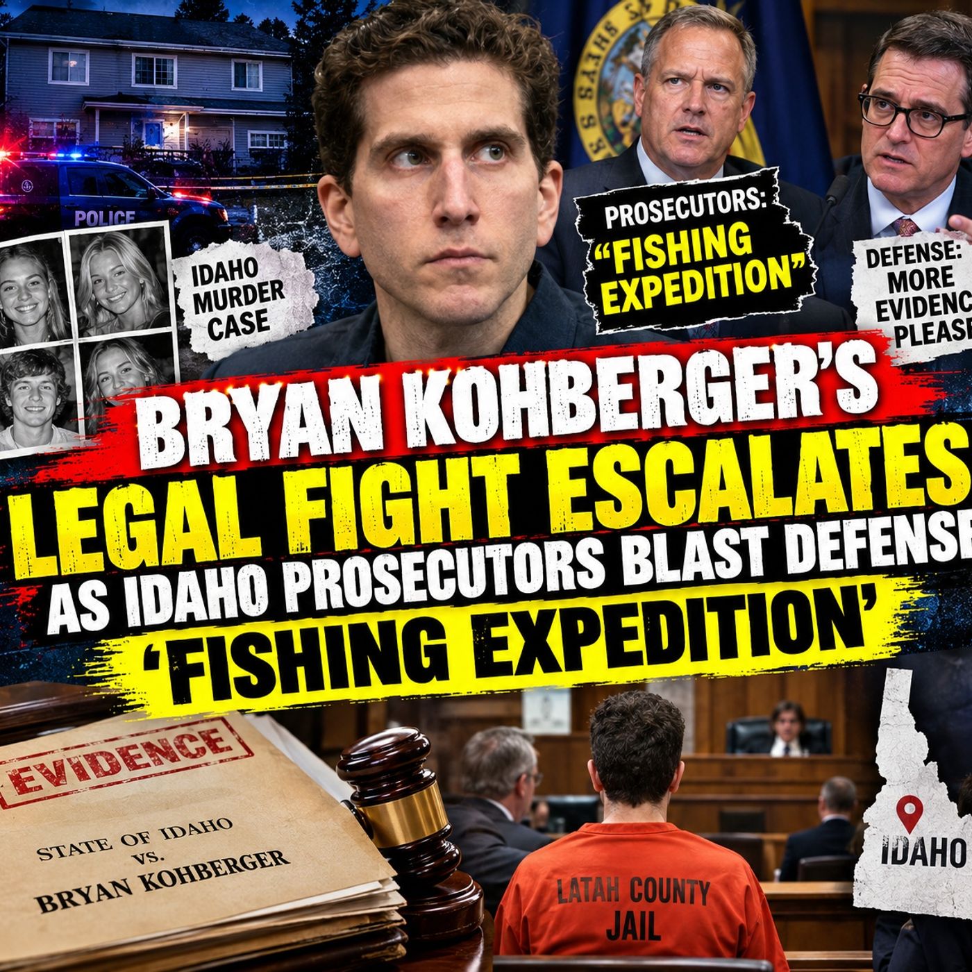 Bryan Kohberger’s Legal Fight Escalates as Idaho Prosecutors Blast Defense ‘Fishing Expedition’ episode artwork